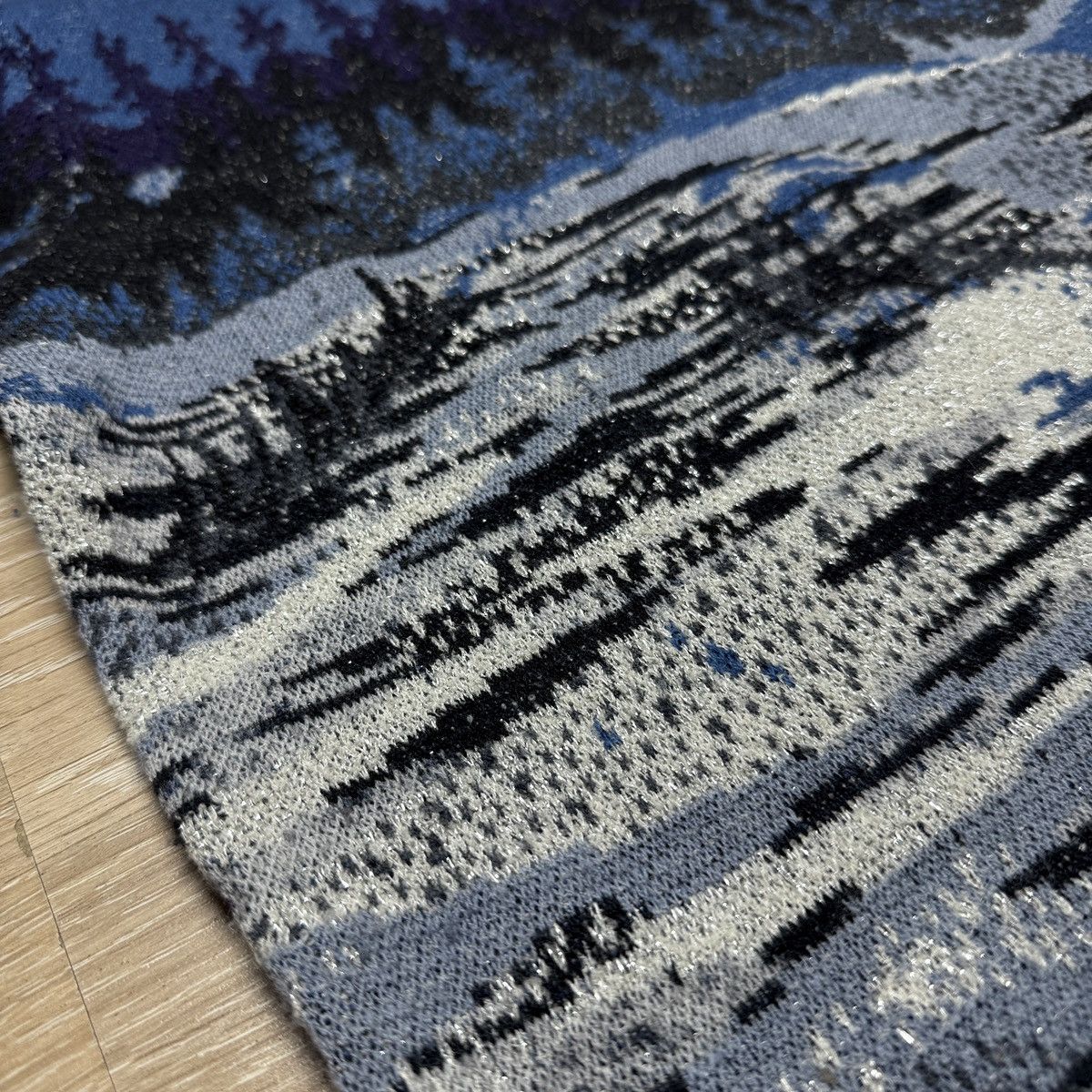Missoni Rare Vintage Missoni Women's Wool Sweater Blue Winter Nature Size L / US 10 / IT 46 - 11 Thumbnail