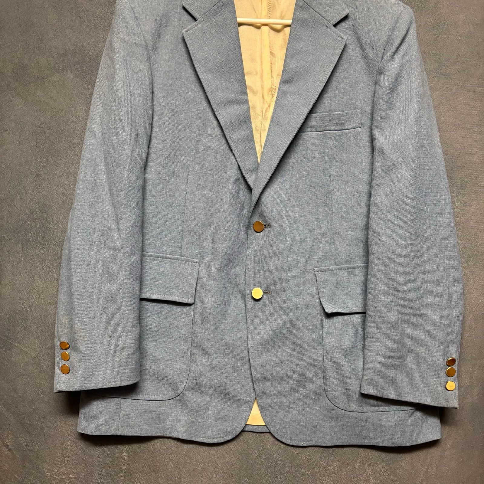 Levi's Vintage 70s Levi's Panatela Sportswear Jacket Blazer 42R Blu Size 42R - 6 Thumbnail
