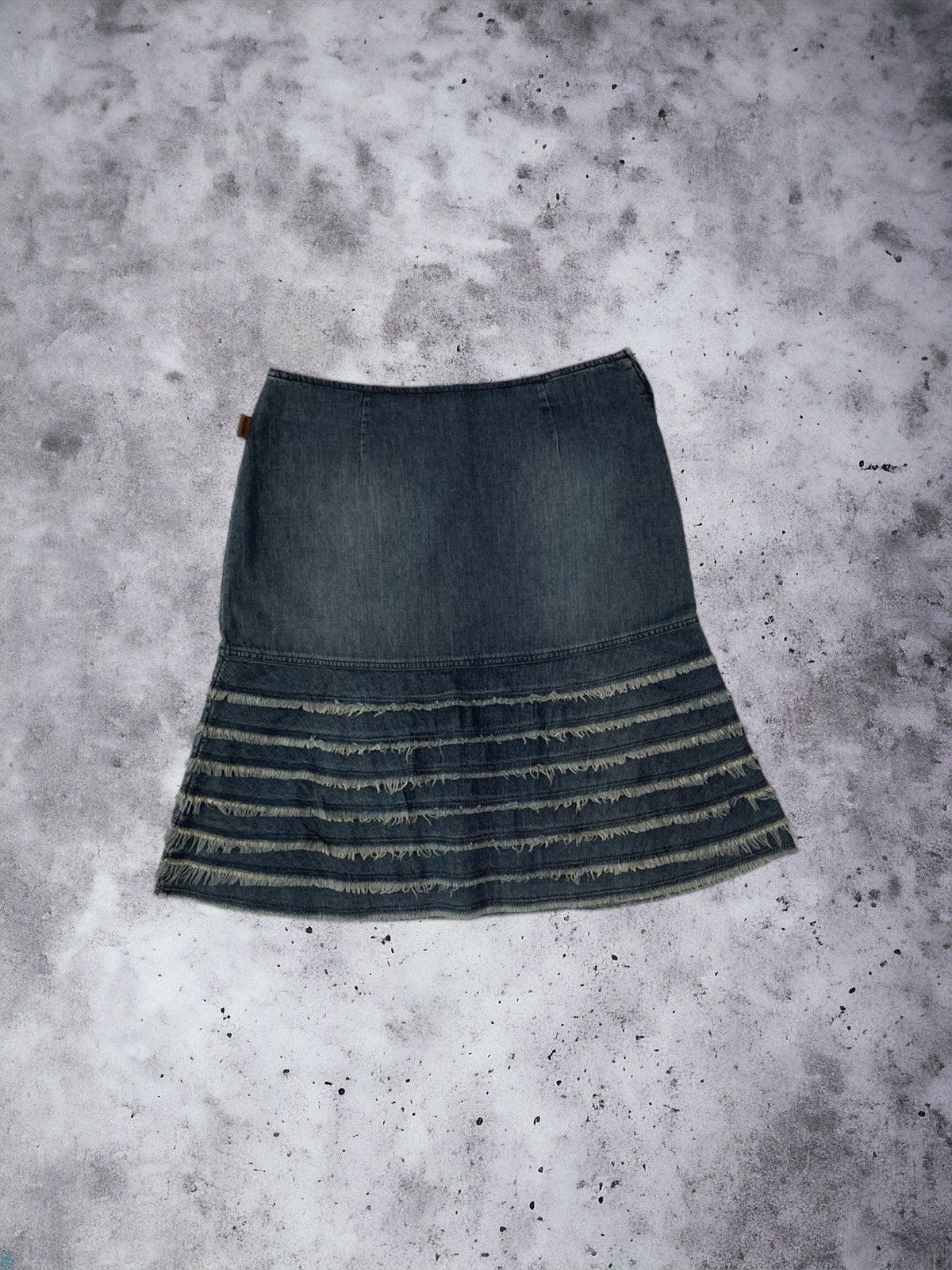 Vintage Moschino Denim Midi Skirt