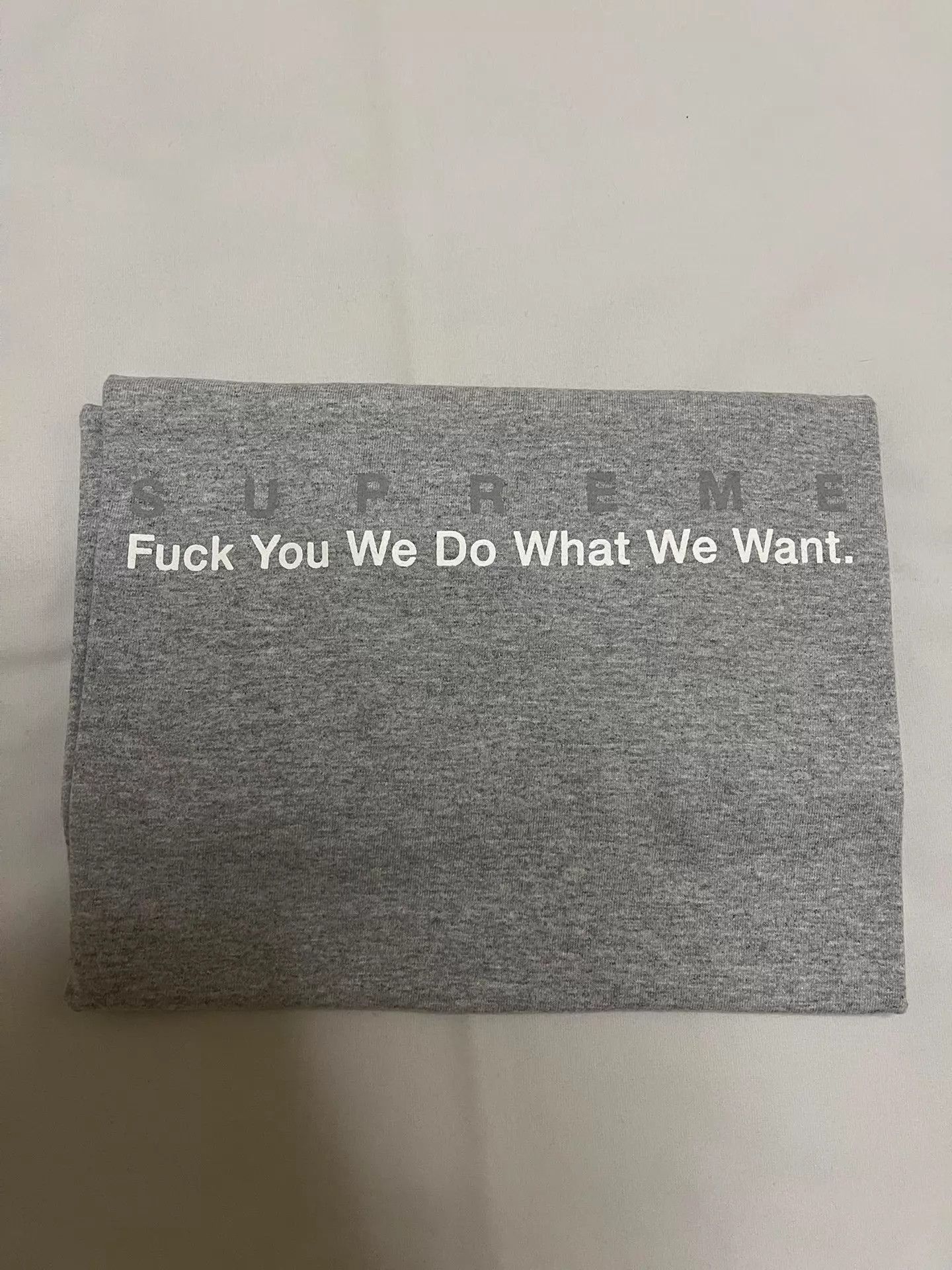 Supreme Supreme 15ss What We Want Tee New Gray/Blue M Size US M / EU 48-50 / 2 - 1 Thumbnail