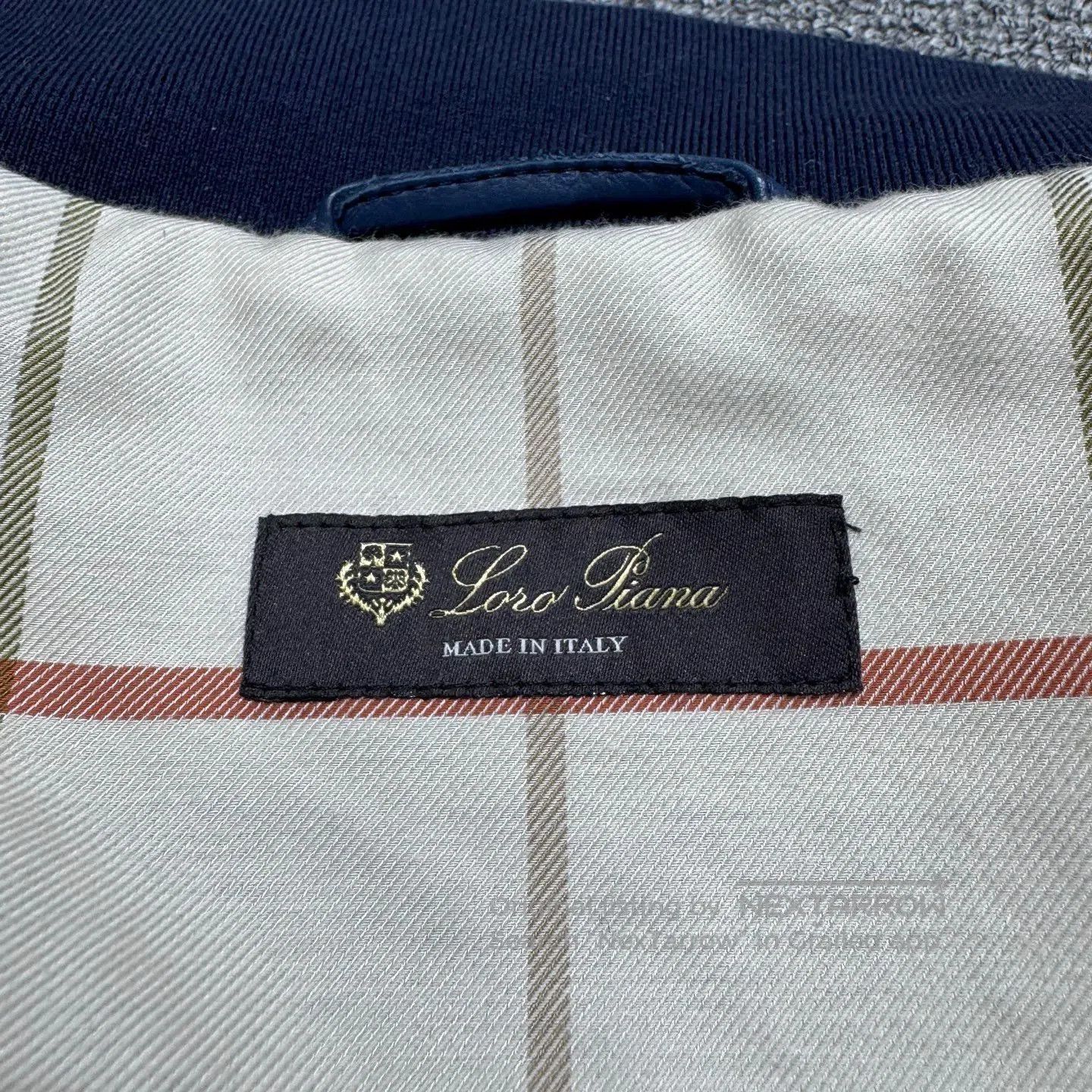 Loro Piana Blue Leather Bomber Jacket Size S. Size US S / EU 44-46 / 1 - 2 Thumbnail