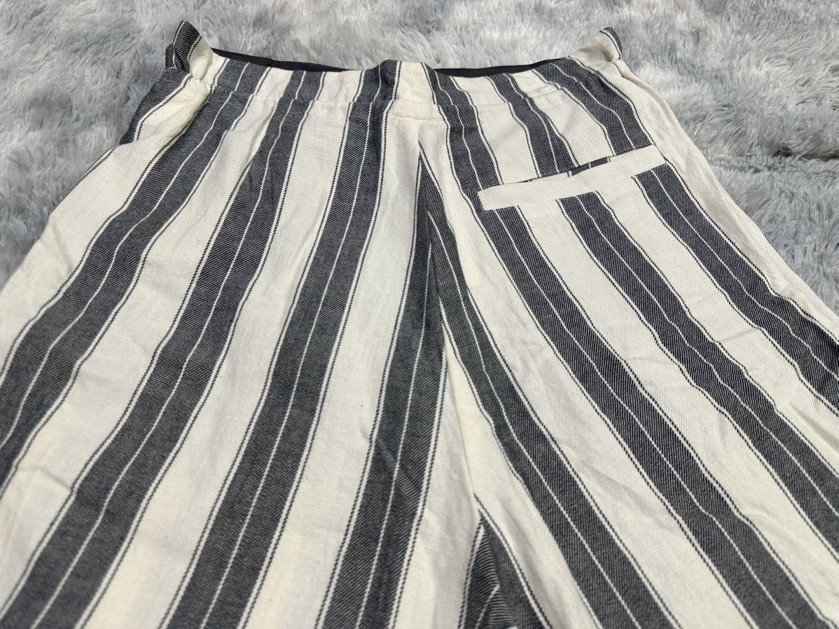 Vivienne Westwood 🔥Vivienne Westwood Man Raw Hem Striped Wide Cropped Pants Size US 32 / EU 48 - 13 Thumbnail
