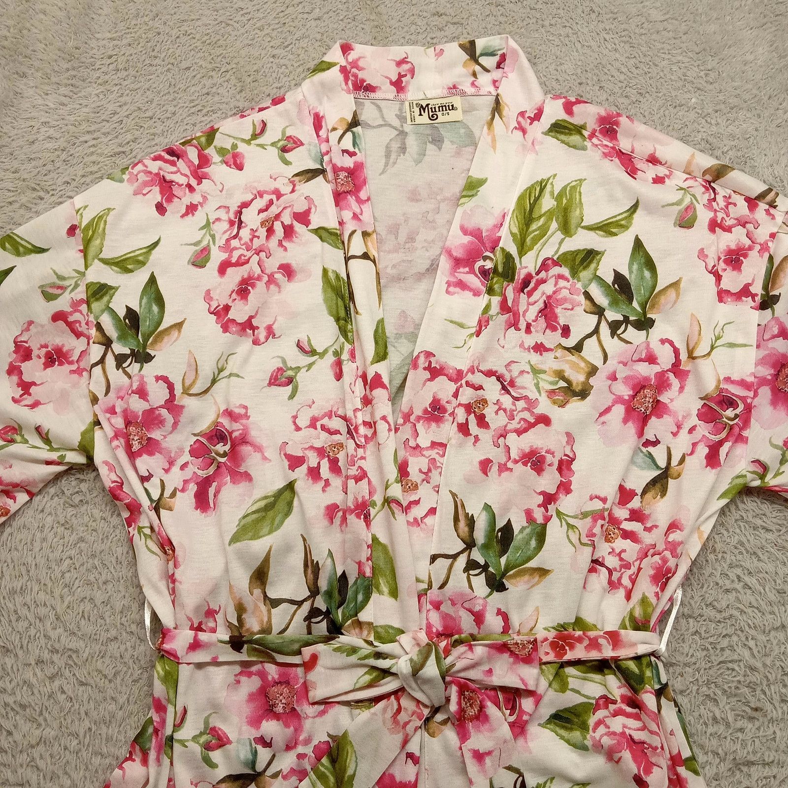 Show Me Your MuMu Show Me Your MuMu Robe S Women's Short Sleeve Floral Size S / US 4 / IT 40 - 3 Thumbnail
