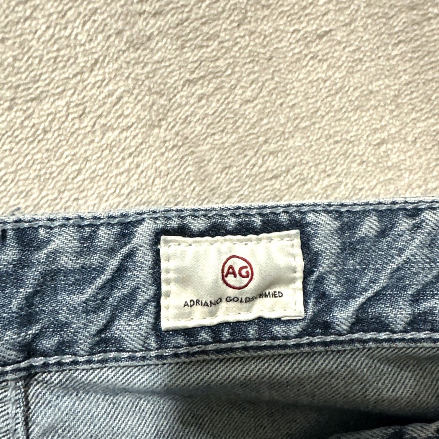 Vintage Adriano Goldschmied AG Knoxx High Rise Baggy Relaxed Boyfriend Jeans 29R Distressed Blue Womens Jeans 5-Pocket Denim Size 29" - 3 Thumbnail