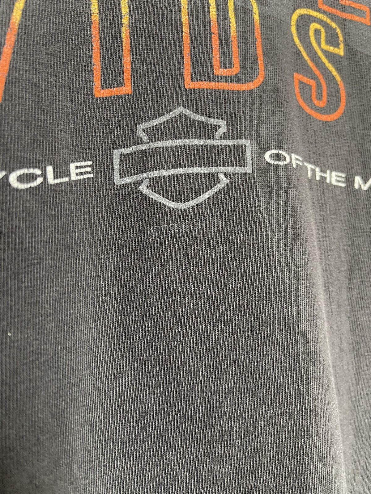Harley Davidson Vintage Harley Davidson Faded t shirt 90s Size US L / EU 52-54 / 3 - 3 Thumbnail