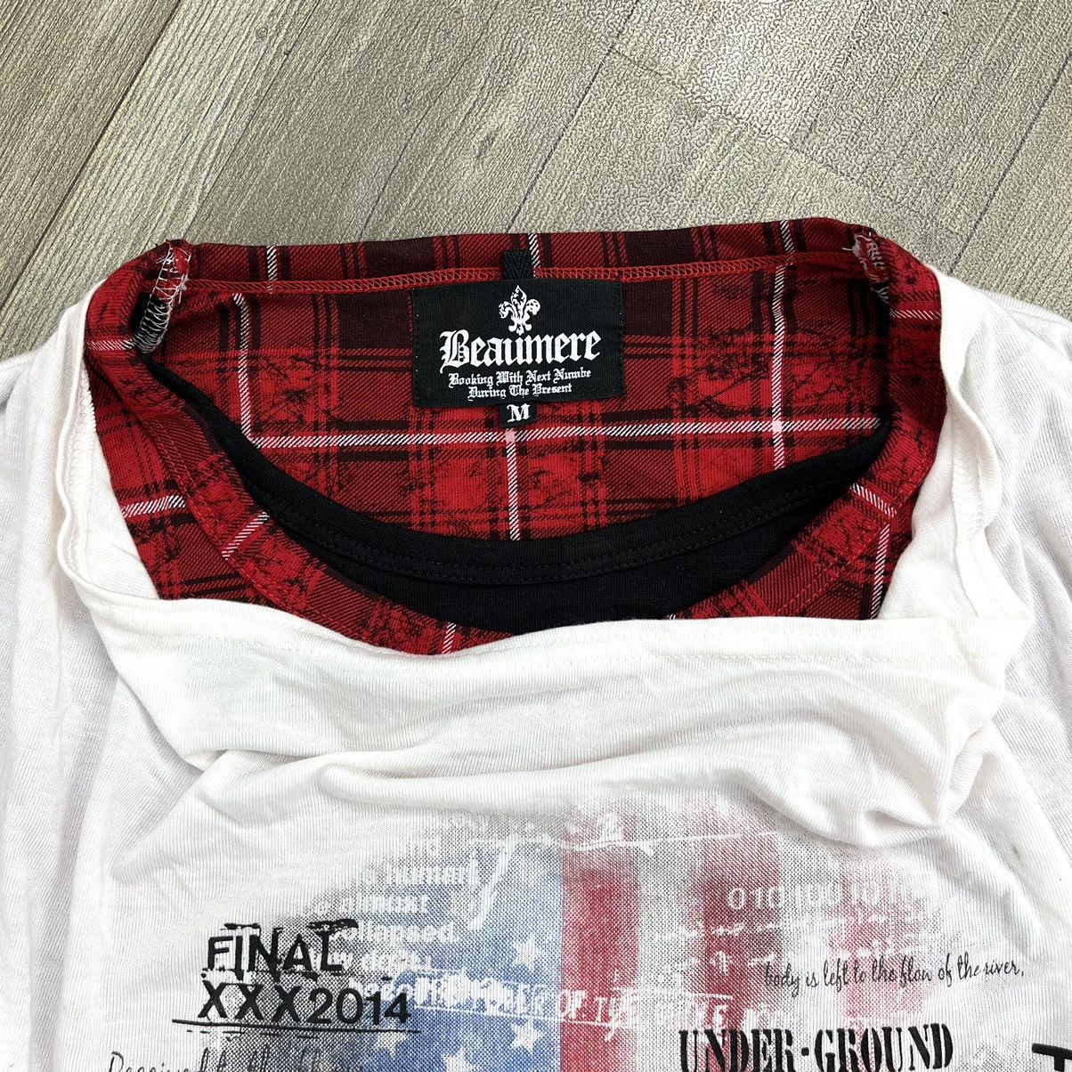 14th Addiction × If Six Was Nine × Japanese Brand Y2K Beaumere Double Layer Poem Gothic Grunge Punk LongSleeve Size US M / EU 48-50 / 2 - 4 Thumbnail