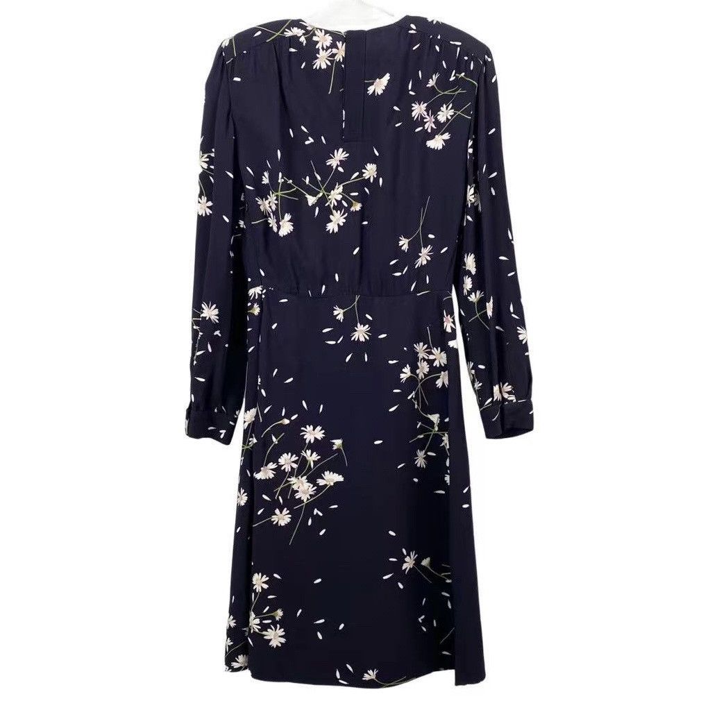 Miu Miu Miu Miu Floral Printed Ruched Waist Detail L/S Dress Size S / US 4 / IT 40 - 2 Thumbnail