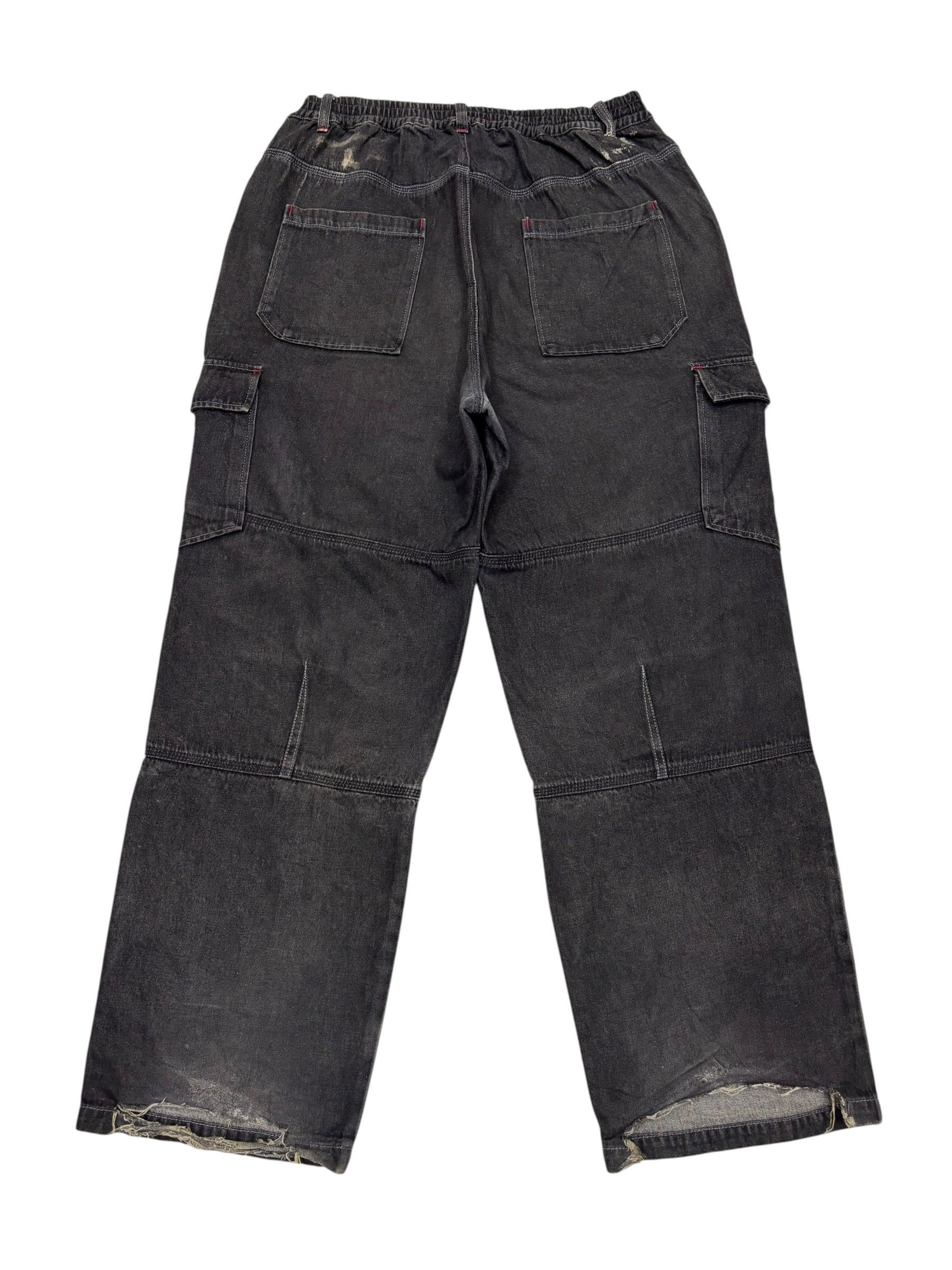 Hysteric Glamour × Undercover Rare Vintage Black Faded Baggy Cargo Pant Multi Pocket Size US 38 / EU 54 - 2 Thumbnail
