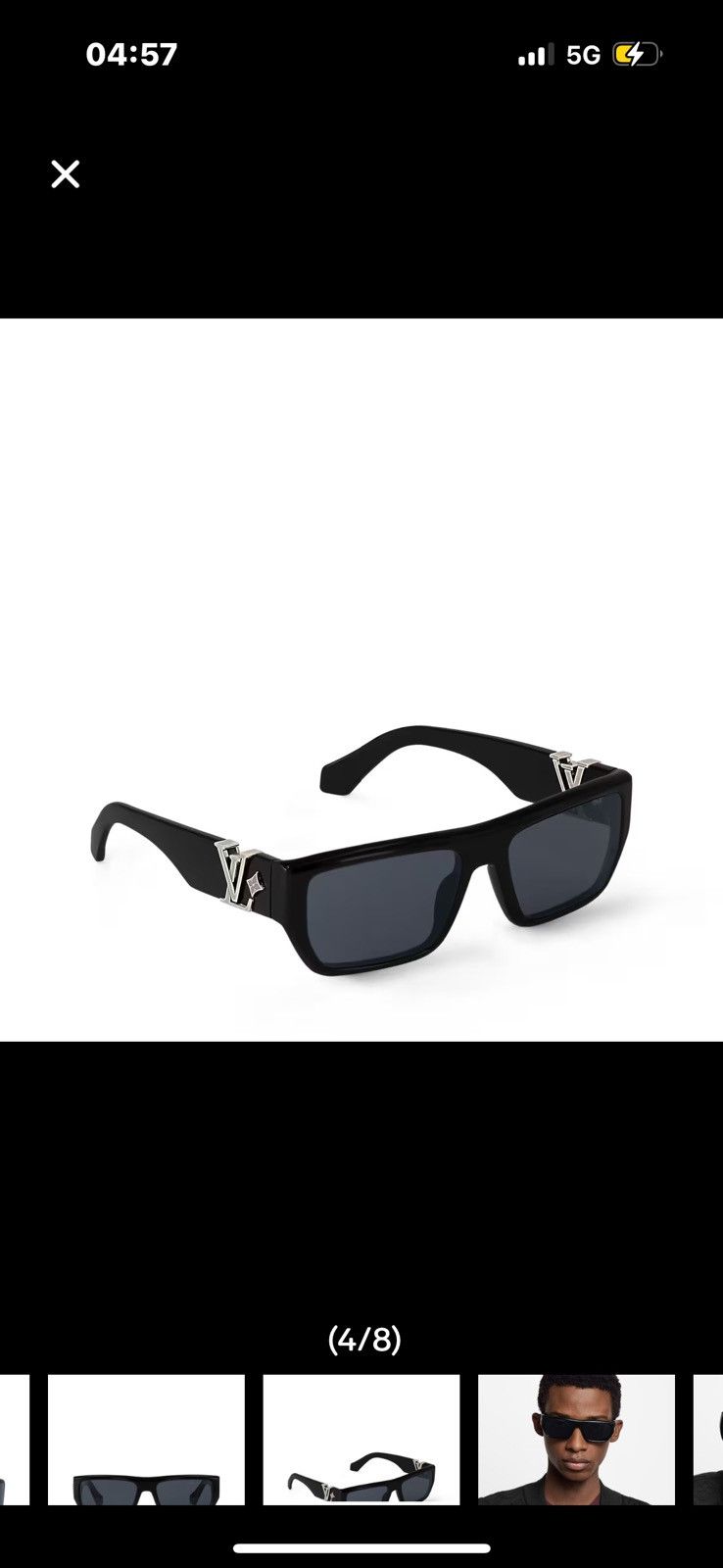 Louis Vuitton Louis Vuitton Flower Square Sunglasses/ Size ONE SIZE - 2 Thumbnail