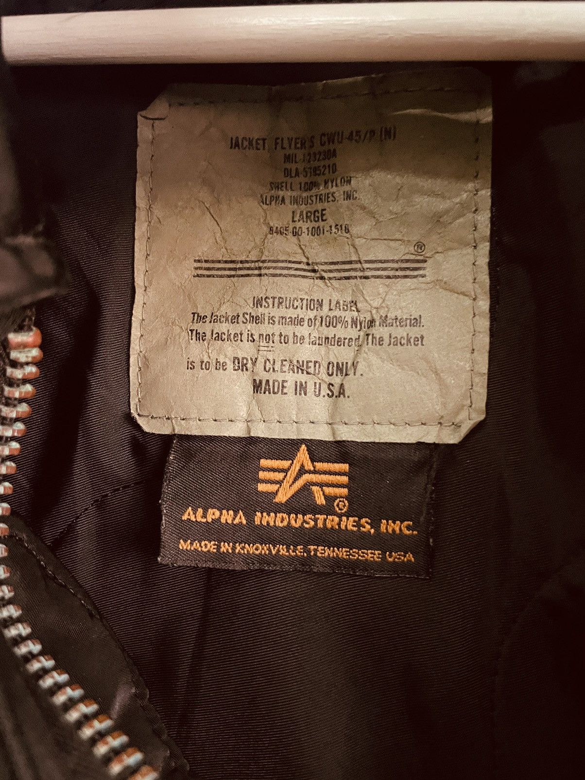 Alpha Industries × Vintage Vintage ALPHA INDUSTRIES BOMBER JACKET Size US L / EU 52-54 / 3 - 5 Thumbnail