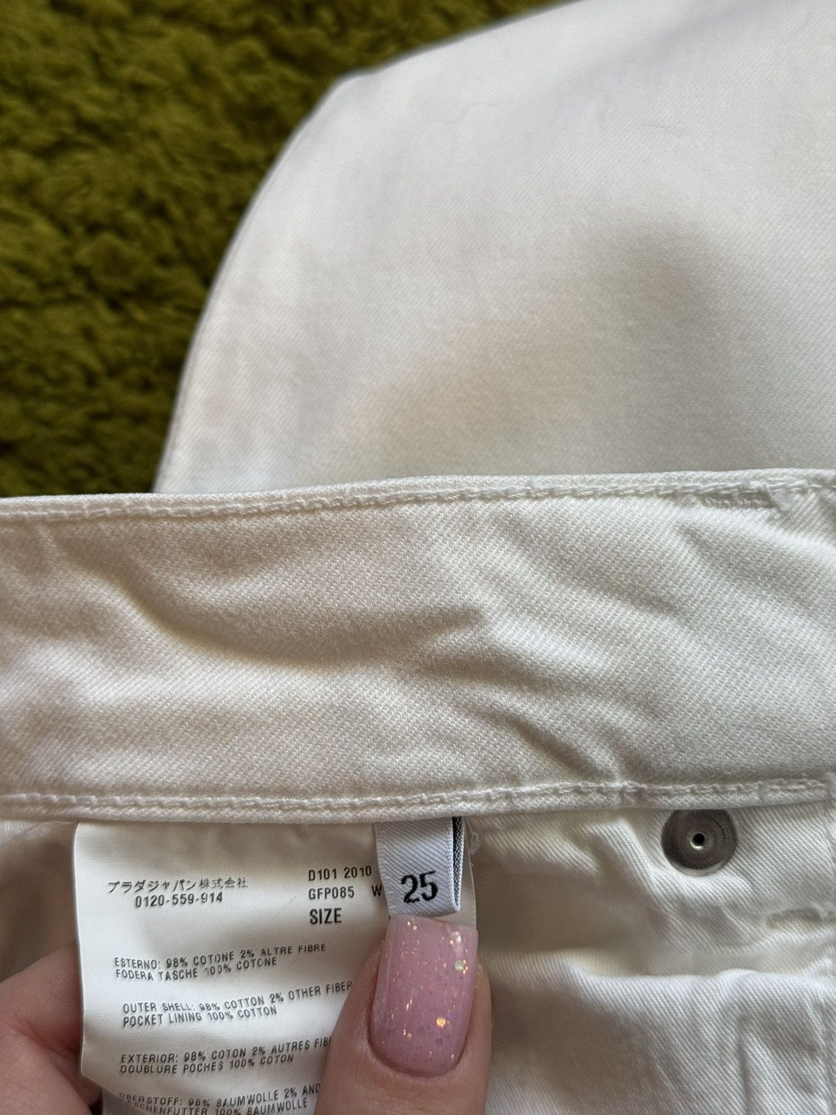 Prada Prada white jeans denim pants Size 25" / US 0 / IT 36 - 10 Thumbnail