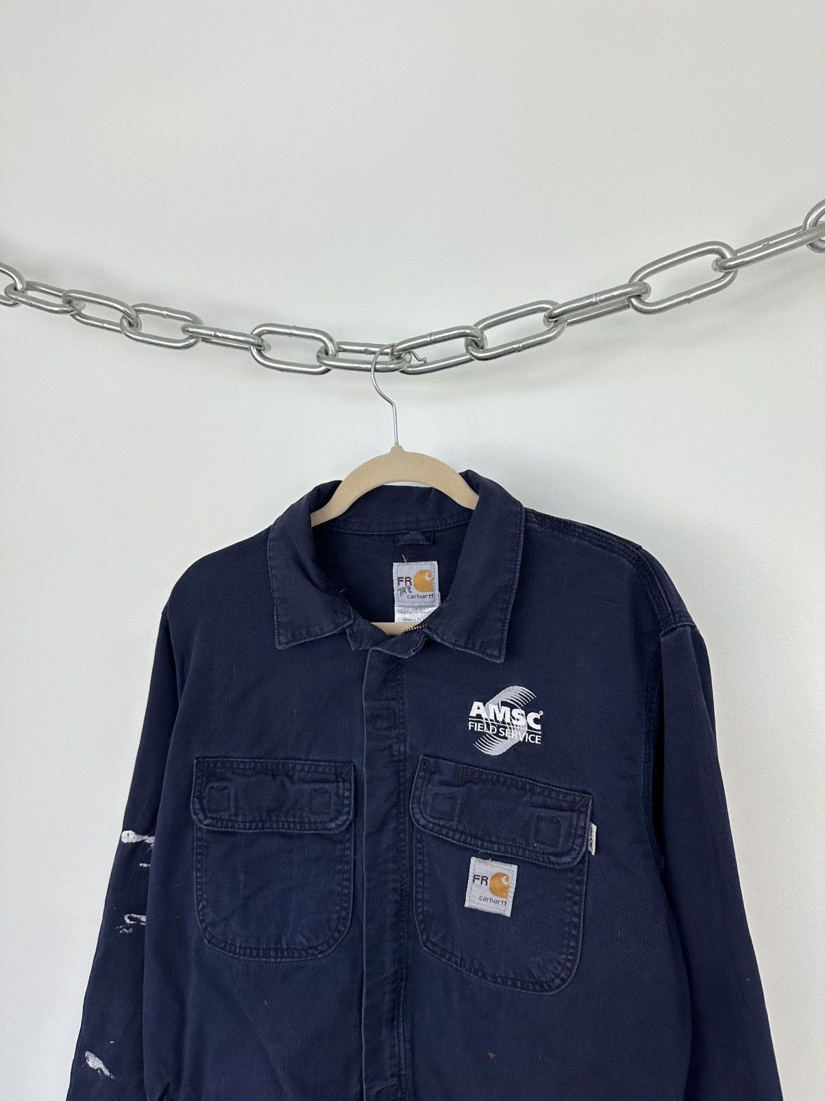 Carhartt Vintage 90s Carhartt Flame Resistant USA Cropped Work Jacket Size US S / EU 44-46 / 1 - 5 Thumbnail