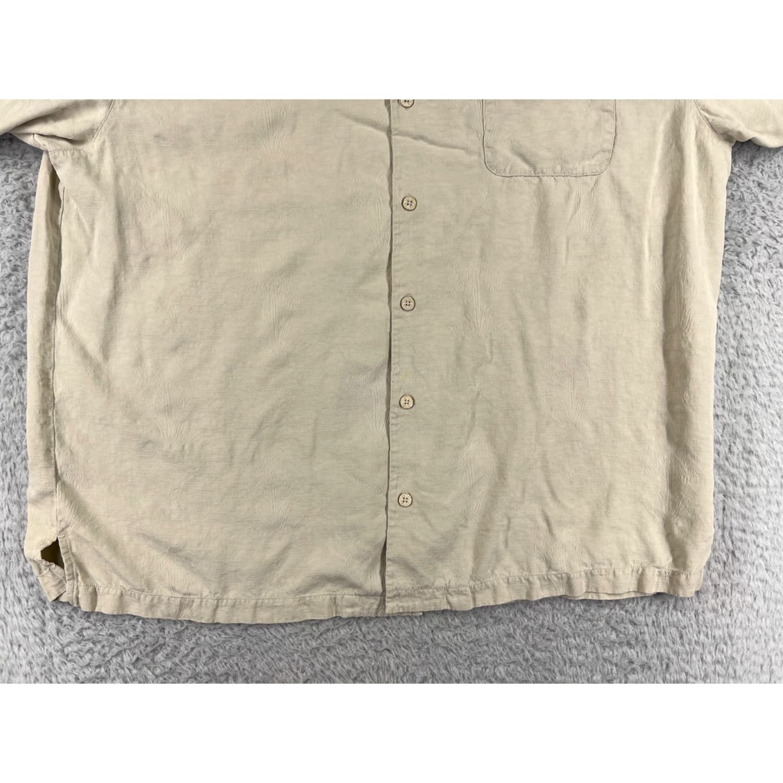 Tommy Bahama Tommy Bahama Shirt XL Beige Palm Tree Button-Up Hawaiian Resort Aloha Beach Mens Size US XL / EU 56 / 4 - 5 Thumbnail