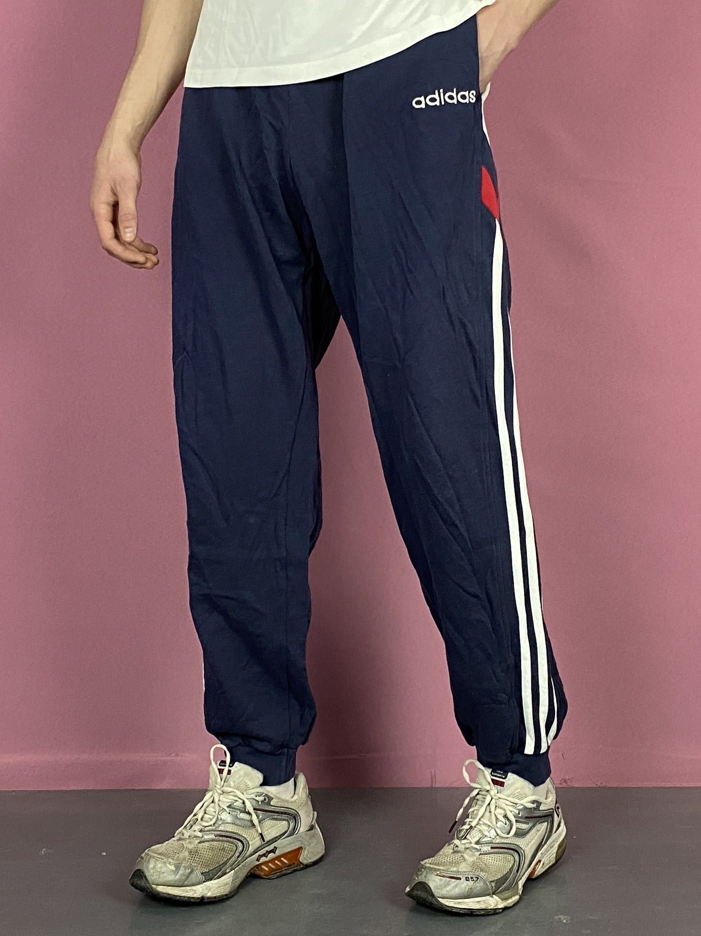 Adidas × Vintage 90s Adidas Vintage Men's Sweatpants - L Size US 36 / EU 52 - 1 Thumbnail
