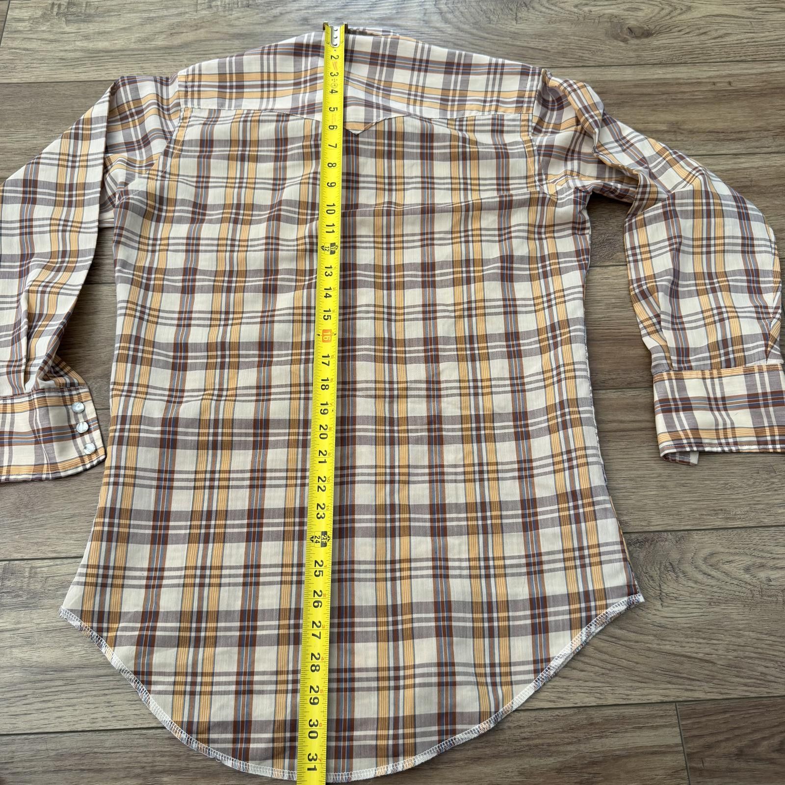 Wrangler Vintage 70s Wrangler Western Permanent Press Snap Shirt Size US S / EU 44-46 / 1 - 8 Thumbnail