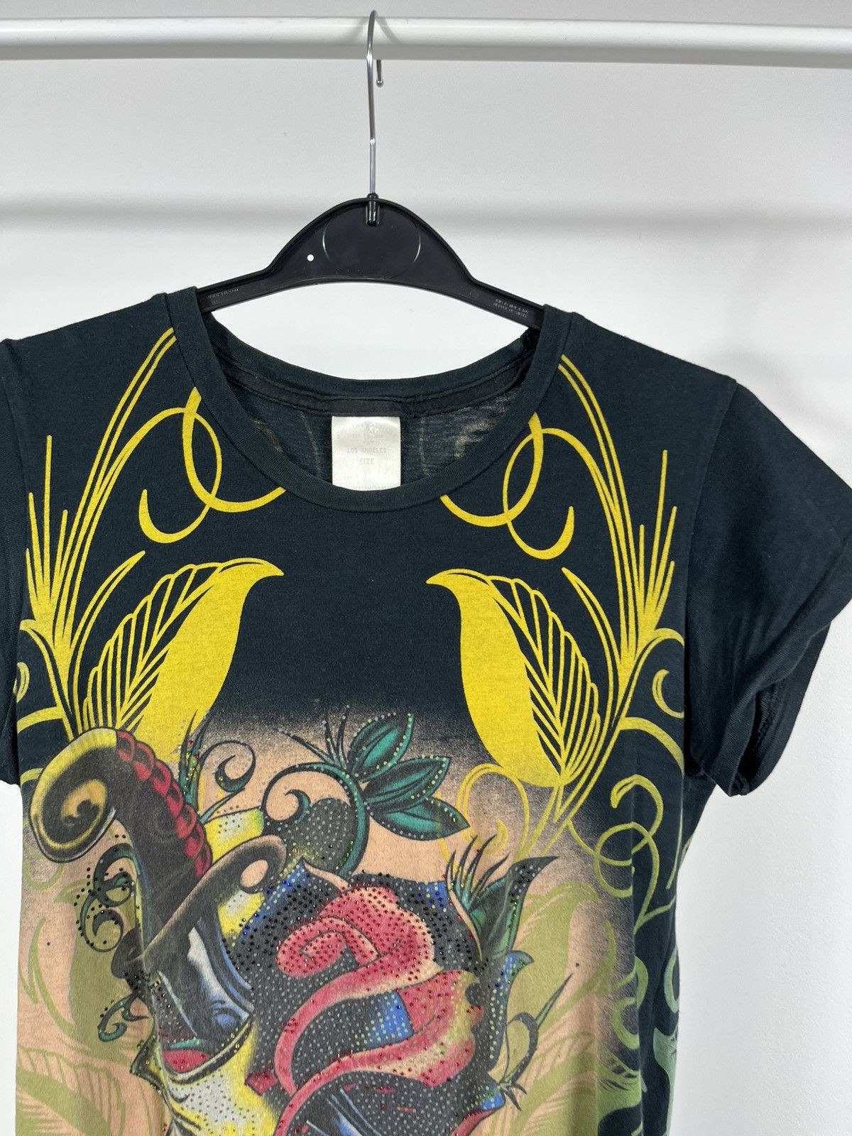 Christian Audigier Vintage Christian Audigier Tattoo Skull Birds Graphic Tee Size M / US 6-8 / IT 42-44 - 3 Thumbnail
