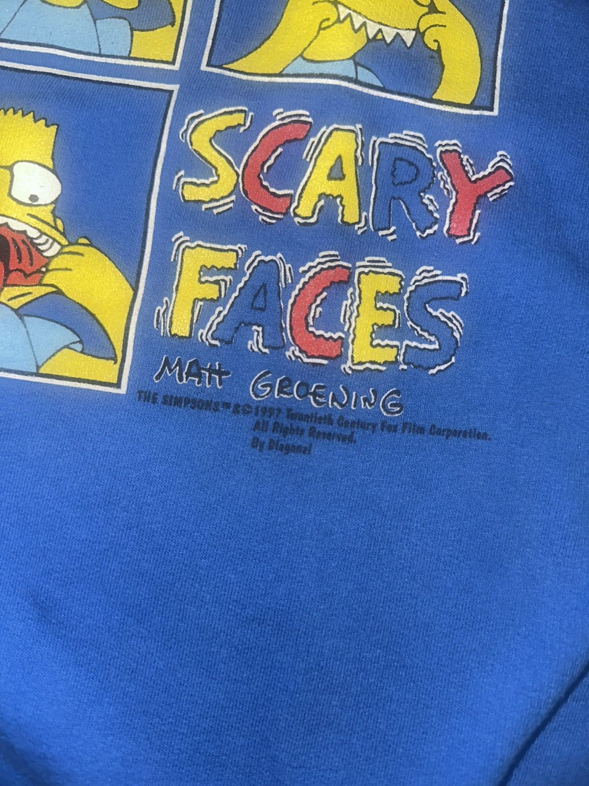 The Simpsons Vintage The Simpsons 1997 Scary Faces Bart sweatshirt Size US M / EU 48-50 / 2 - 3 Thumbnail