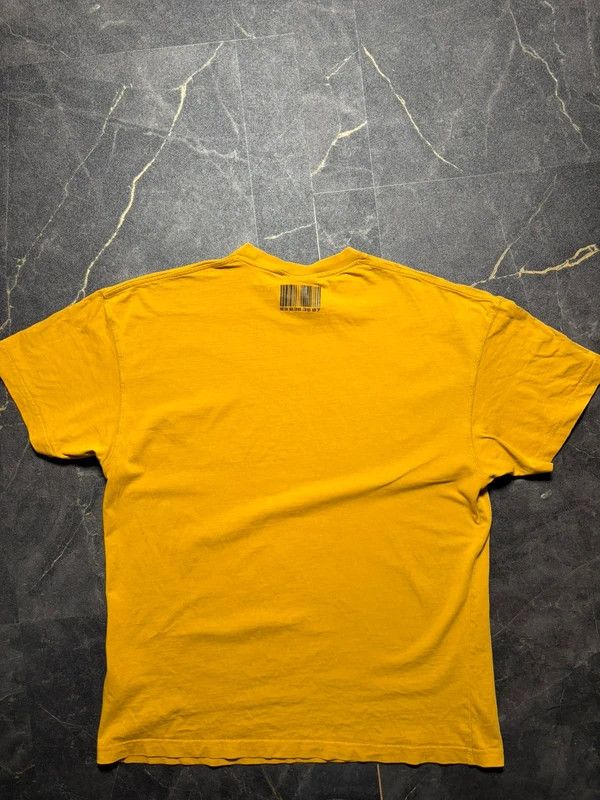 VTMNTS VTMNTS Vetemans Barcode Mustard Tee Shirt Gvasalia Size US L / EU 52-54 / 3 - 4 Thumbnail