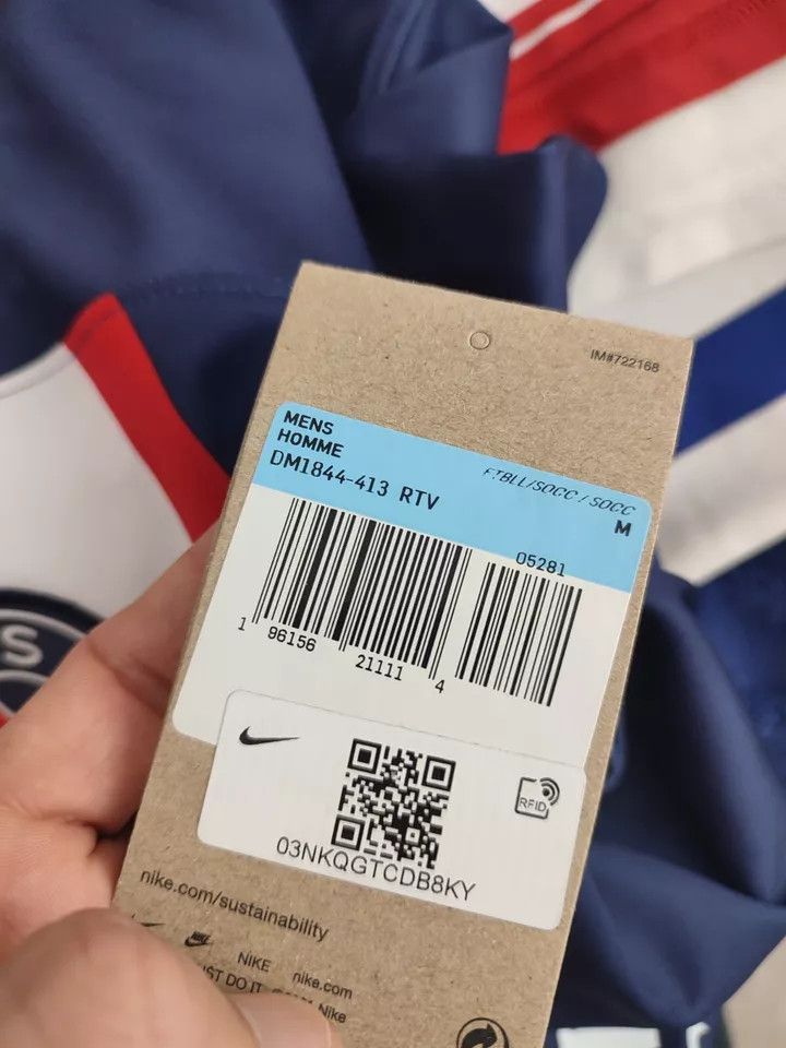 Nike 2022-23 Paris Saint-Germain Home FOOTBALL Kit SHIRT SOCCER Size US M / EU 48-50 / 2 - 3 Thumbnail