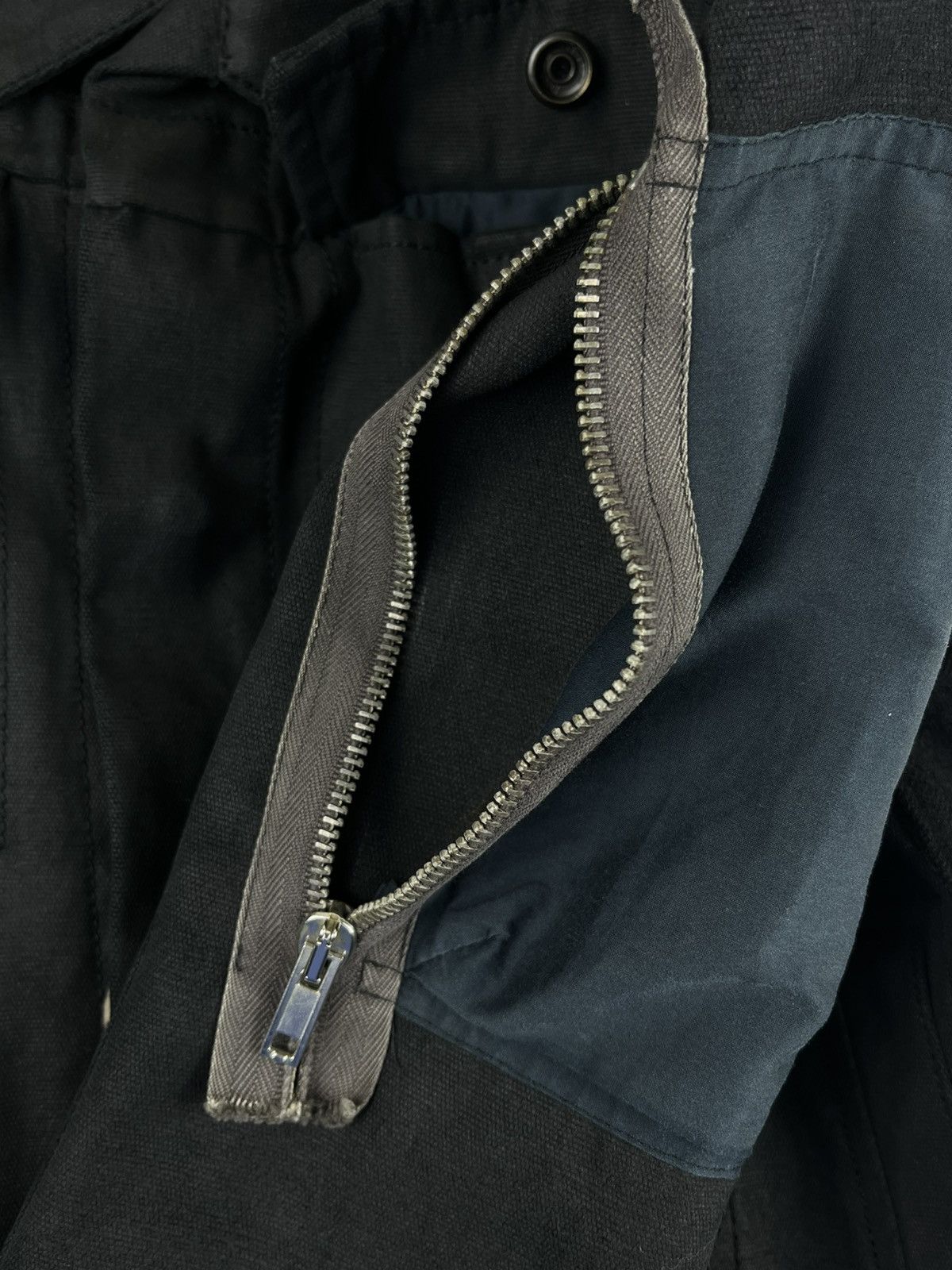 Rick Owens SS03 Rick Owens Suckerball Runway Waxed Cargo Denim Jacket Size US S / EU 44-46 / 1 - 9 Thumbnail