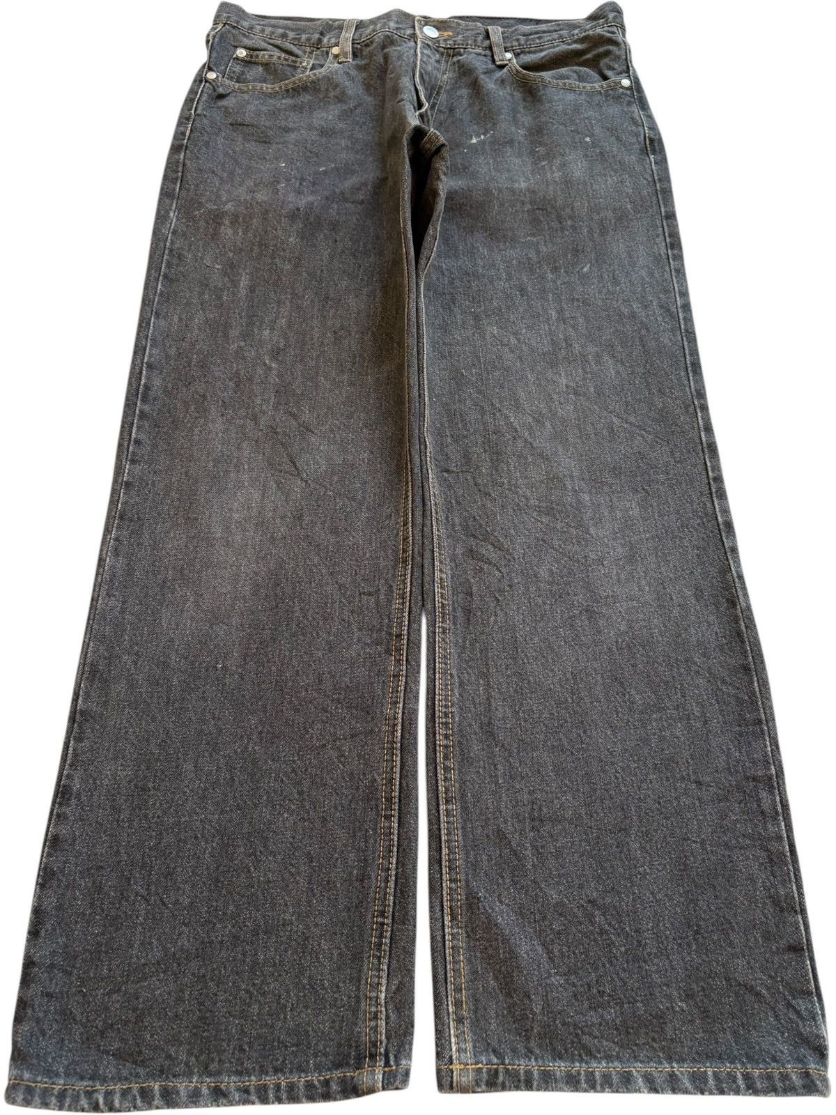 Japanese Brand Vintage Japanese Brand Painted Loose Baggy Jeans Size US 34 / EU 50 - 1 Thumbnail