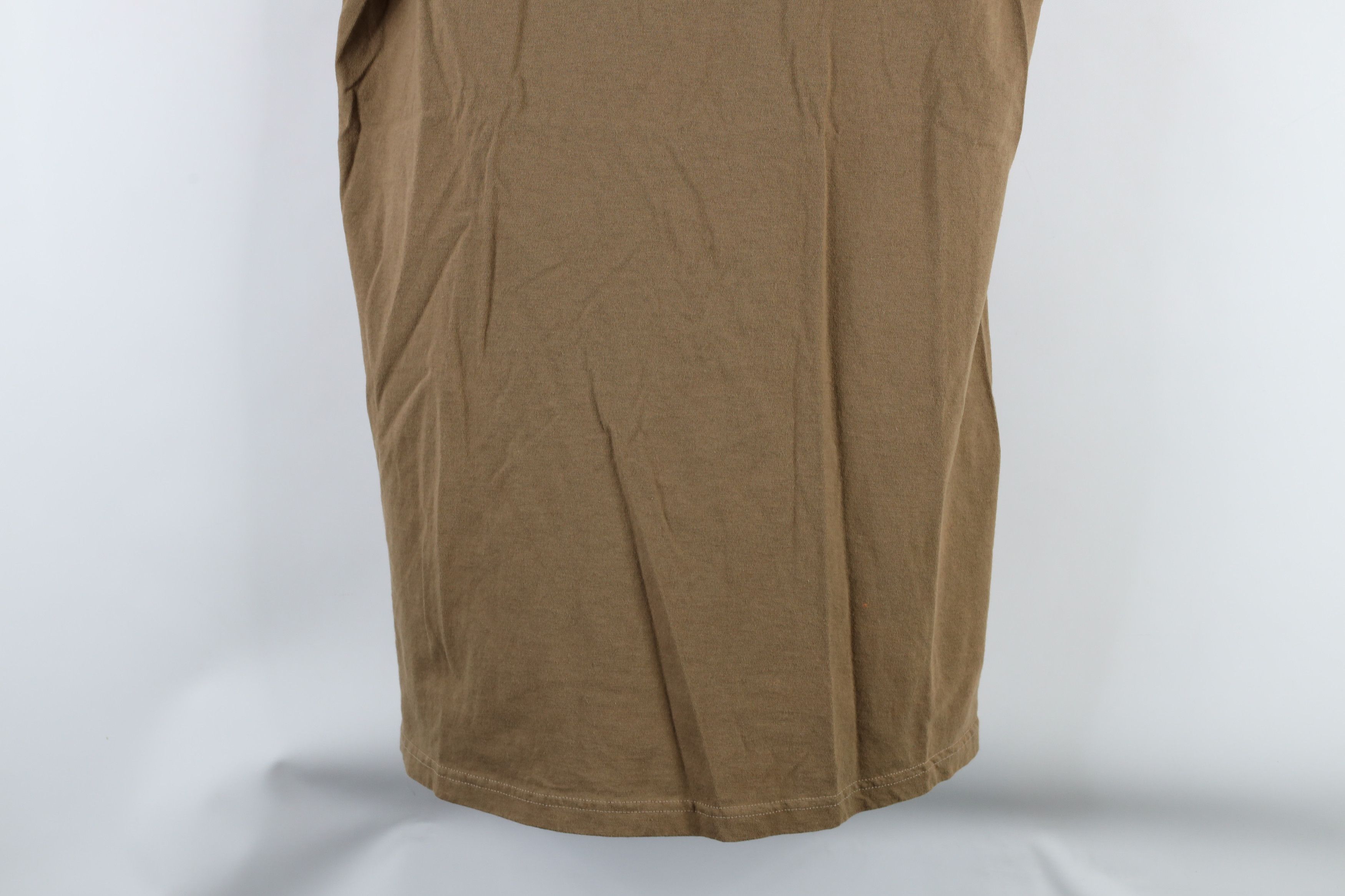Vintage Vintage 90s Streetwear Short Sleeve T-Shirt Brown Cotton USA Size US L / EU 52-54 / 3 - 3 Thumbnail