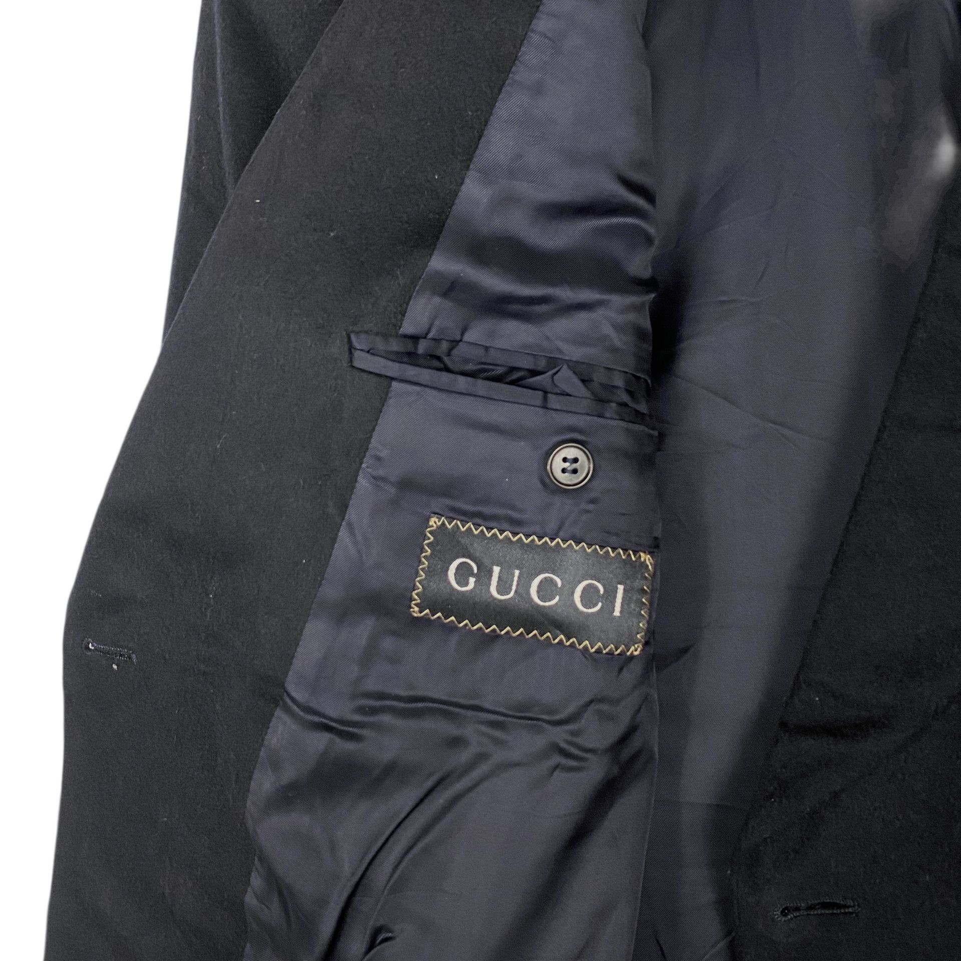 Gucci 💥 1995 GUCCI DOUBLE BREASTED GOLD BUTTON BLAZER JACKET Size US L / EU 52-54 / 3 - 7 Thumbnail