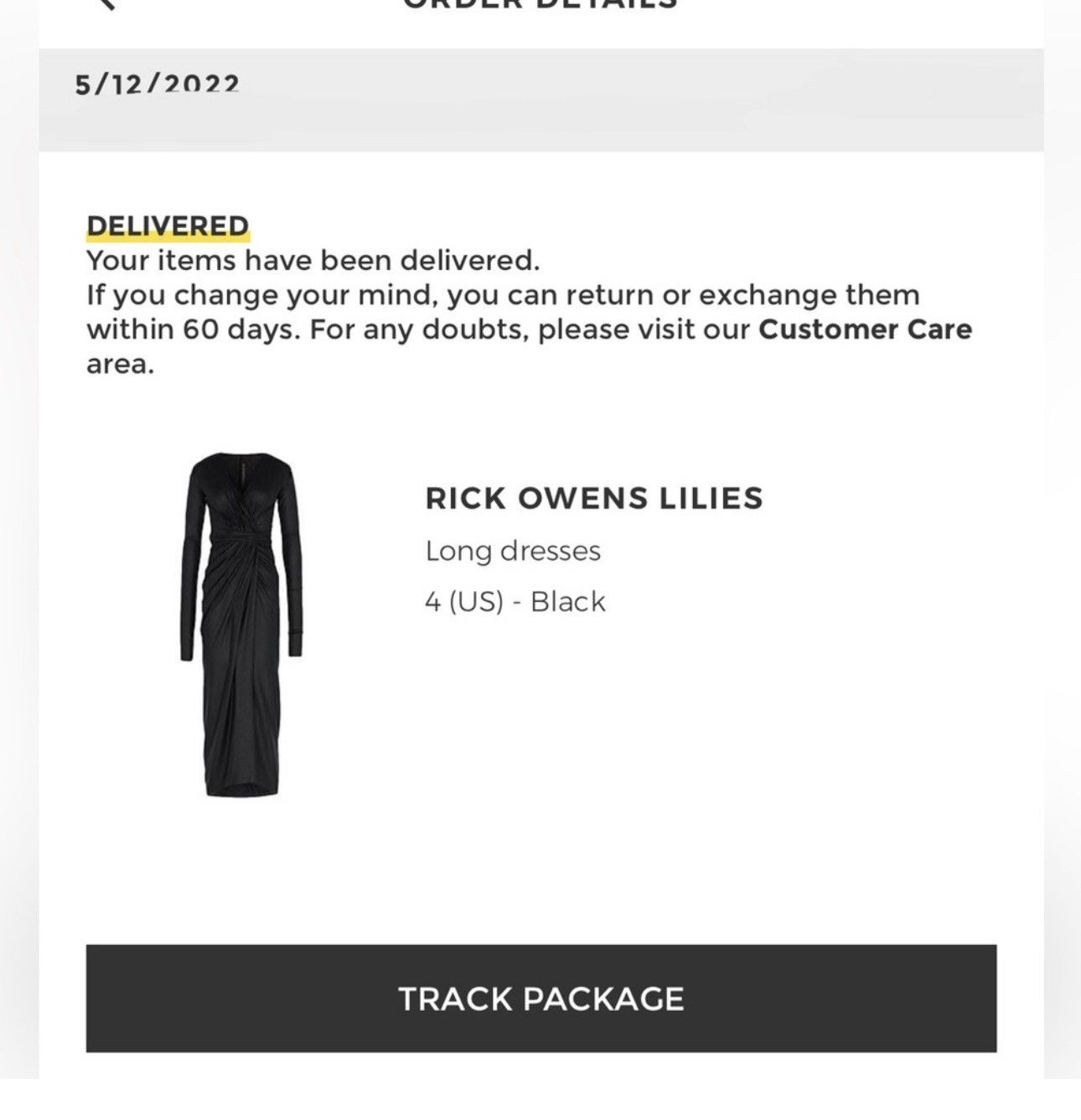 Rick Owens Rick Owens Lilies SS21 Black Draped Wrap Maxi Dress IT 40 Size S / US 4 / IT 40 - 2 Thumbnail