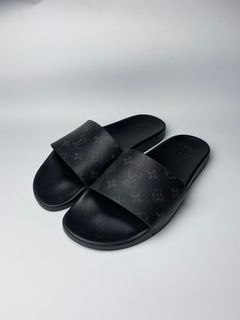 Louis Vuitton Mens Sandals 2023 Ss, Black, 8.0 (Stock Check Required)