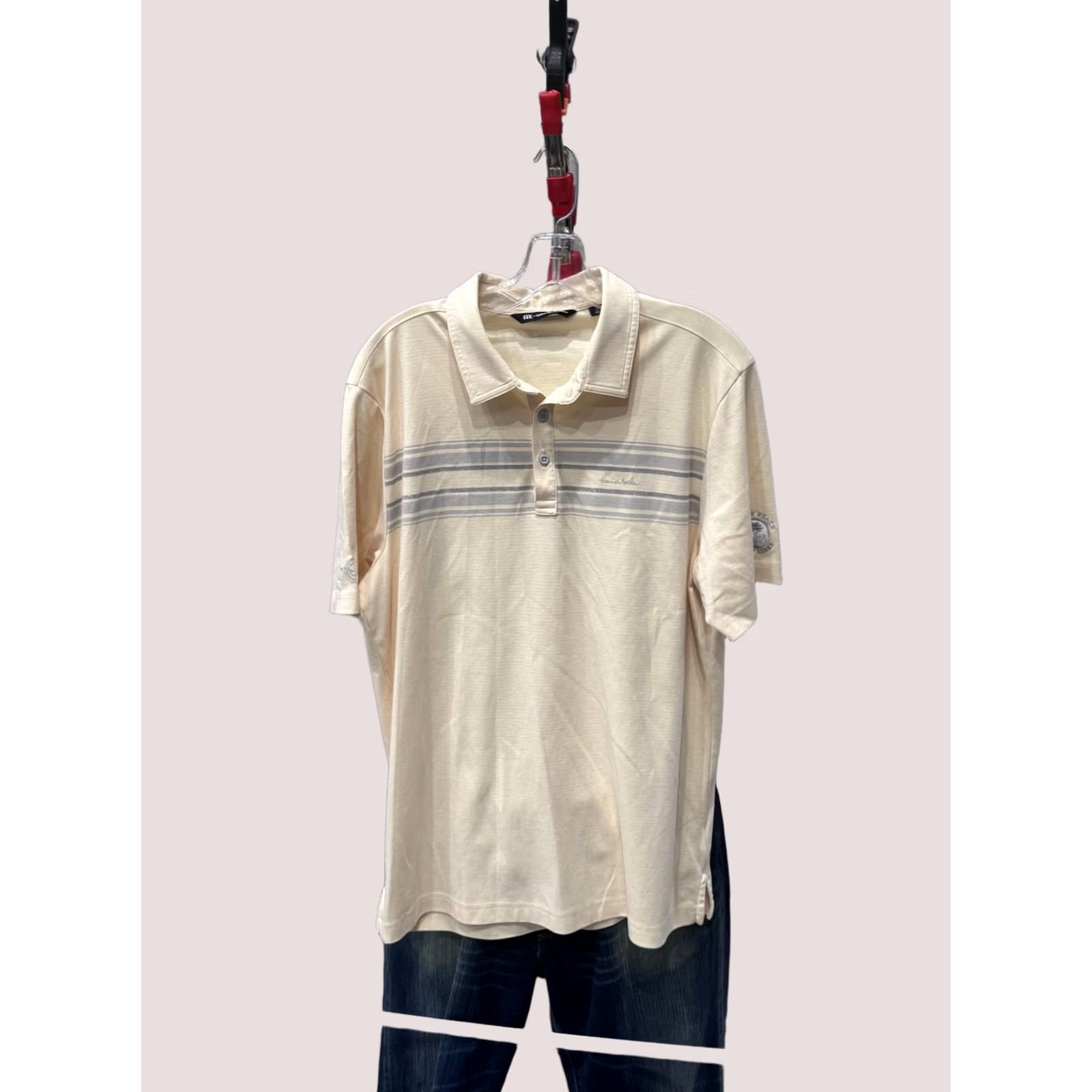 TravisMathew Travis Matthew Pebble Peach Golf Link POLO SHIRT Large L Mens Size US L / EU 52-54 / 3 - 1 Thumbnail