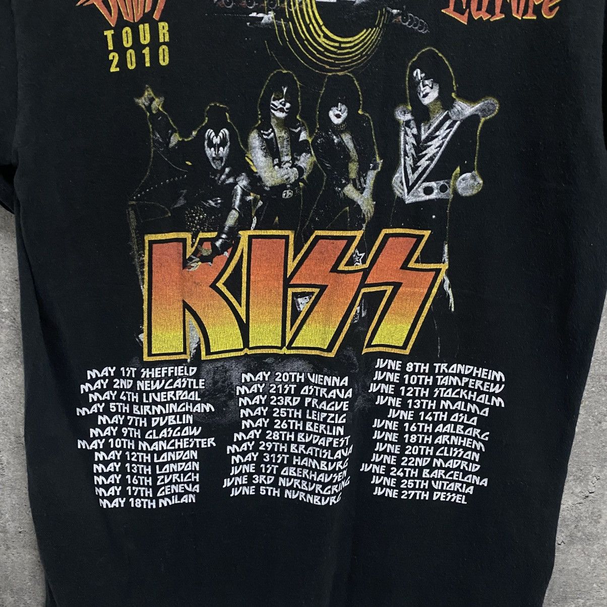 KISS Kiss 2010 tour sonic boom over Europe tee T-shirt polo merch Size US S / EU 44-46 / 1 - 10 Thumbnail