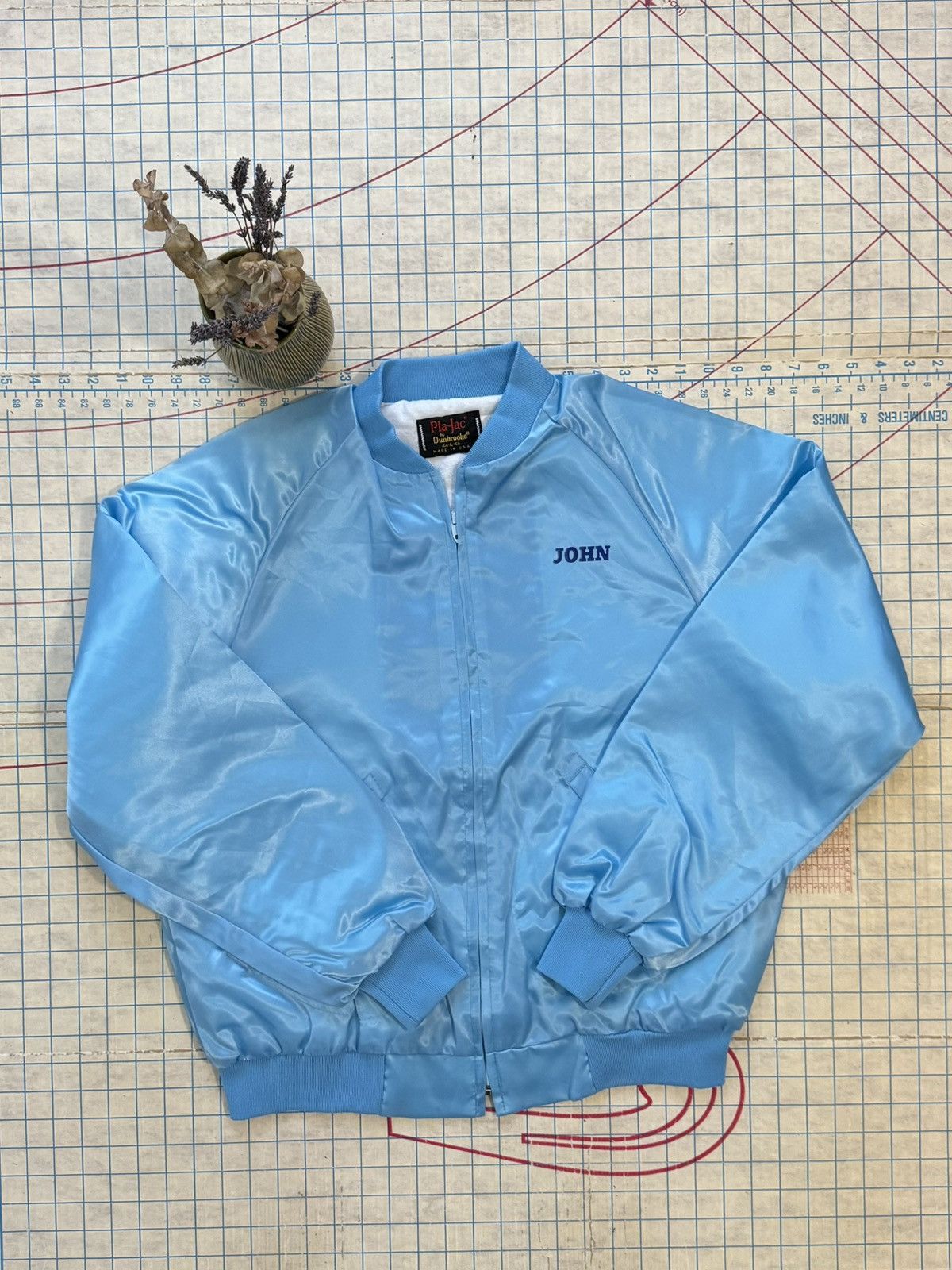 Ford × Mustang × Vintage Vintage Ford Mustang Satin Bomber Jacket Pla-Jac Tag Large Size US L / EU 52-54 / 3 - 7 Thumbnail