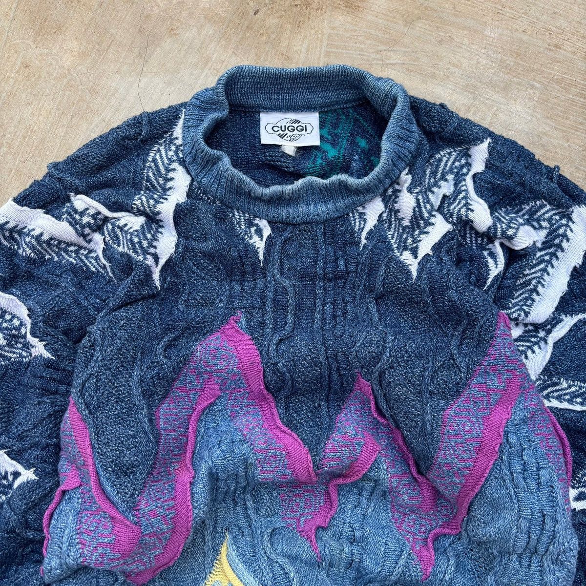 Coogi Vintage 70s Coogi 3D Knit Sweater Size US L / EU 52-54 / 3 - 3 Thumbnail