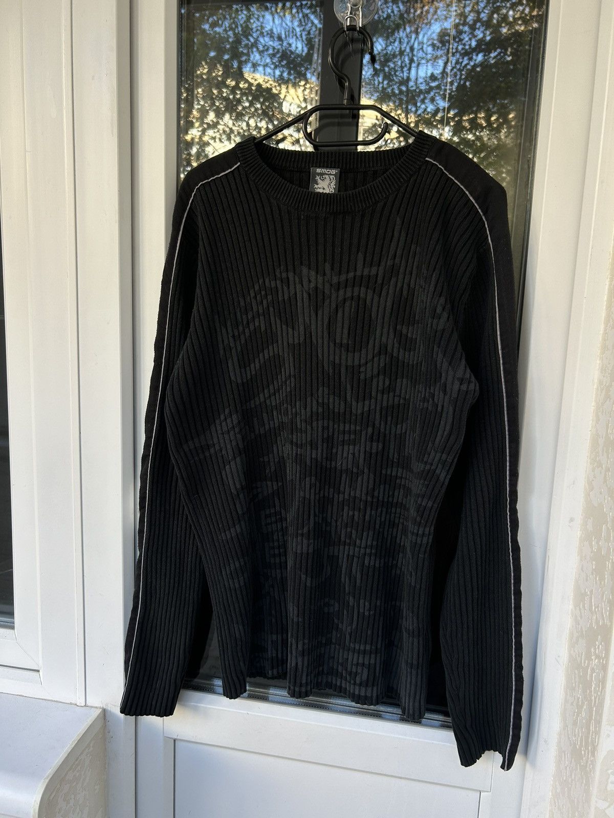 Vintage Vintage Smog Y2k big logo knit sweatshirt mens rare Size US XL / EU 56 / 4 - 1 Thumbnail