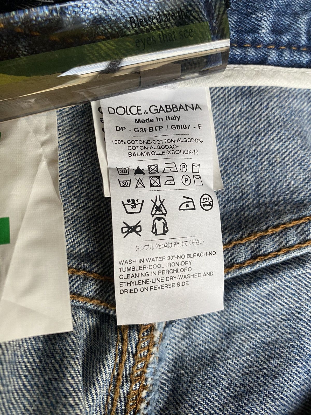 Dolce & Gabbana Dolce & Gabbana blue 6 pkt logo denim G3FBTP 56 NWT Size US 40 / EU 56 - 15 Thumbnail