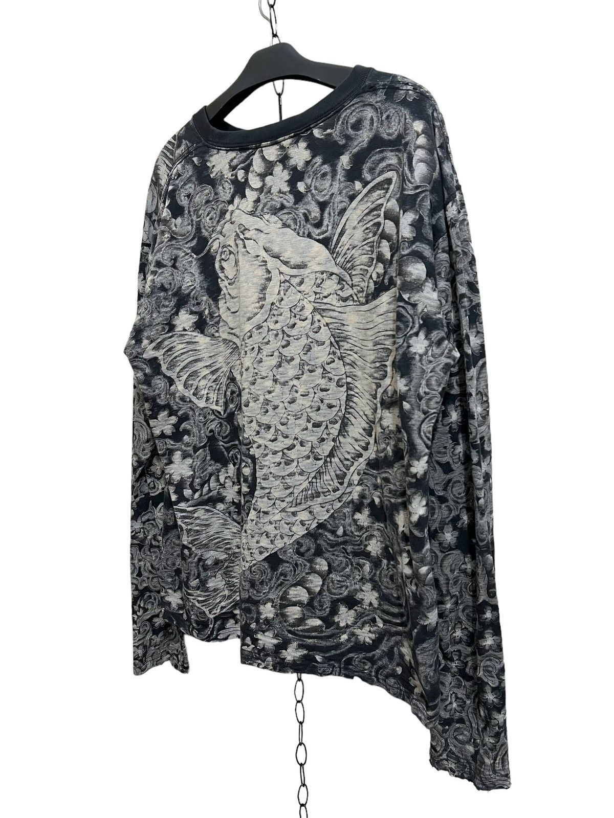 If Six Was Nine × Japanese Brand Vintage satori art sukajan koi long slevee tee Size US XL / EU 56 / 4 - 3 Thumbnail