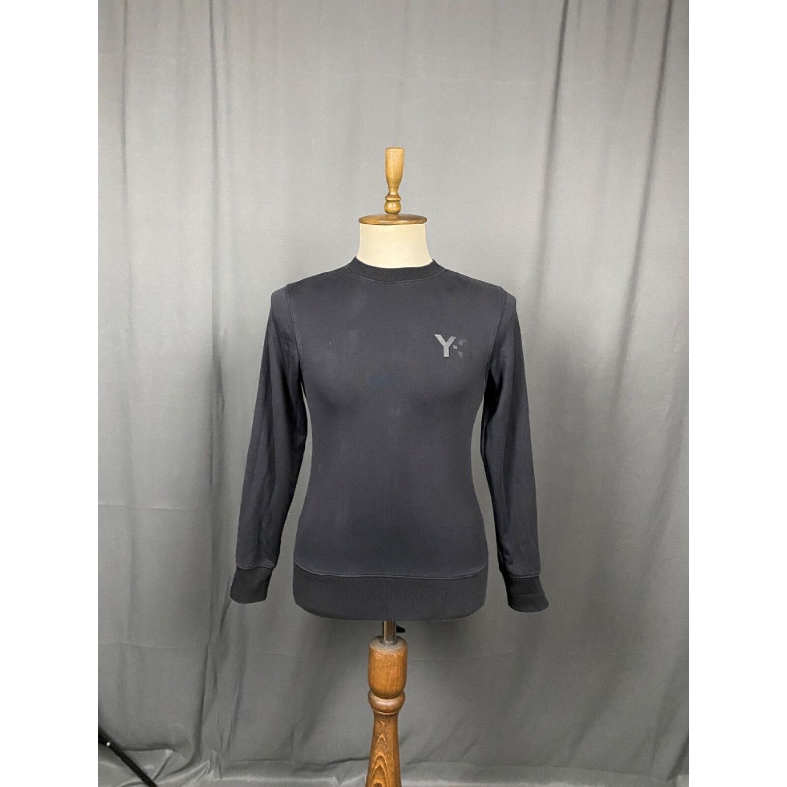 Y-3 Y-3 x Adidas Small Logo Men's Black Crewneck Sweatshirt Swea Size US XS / EU 42 / 0 - 3 Thumbnail