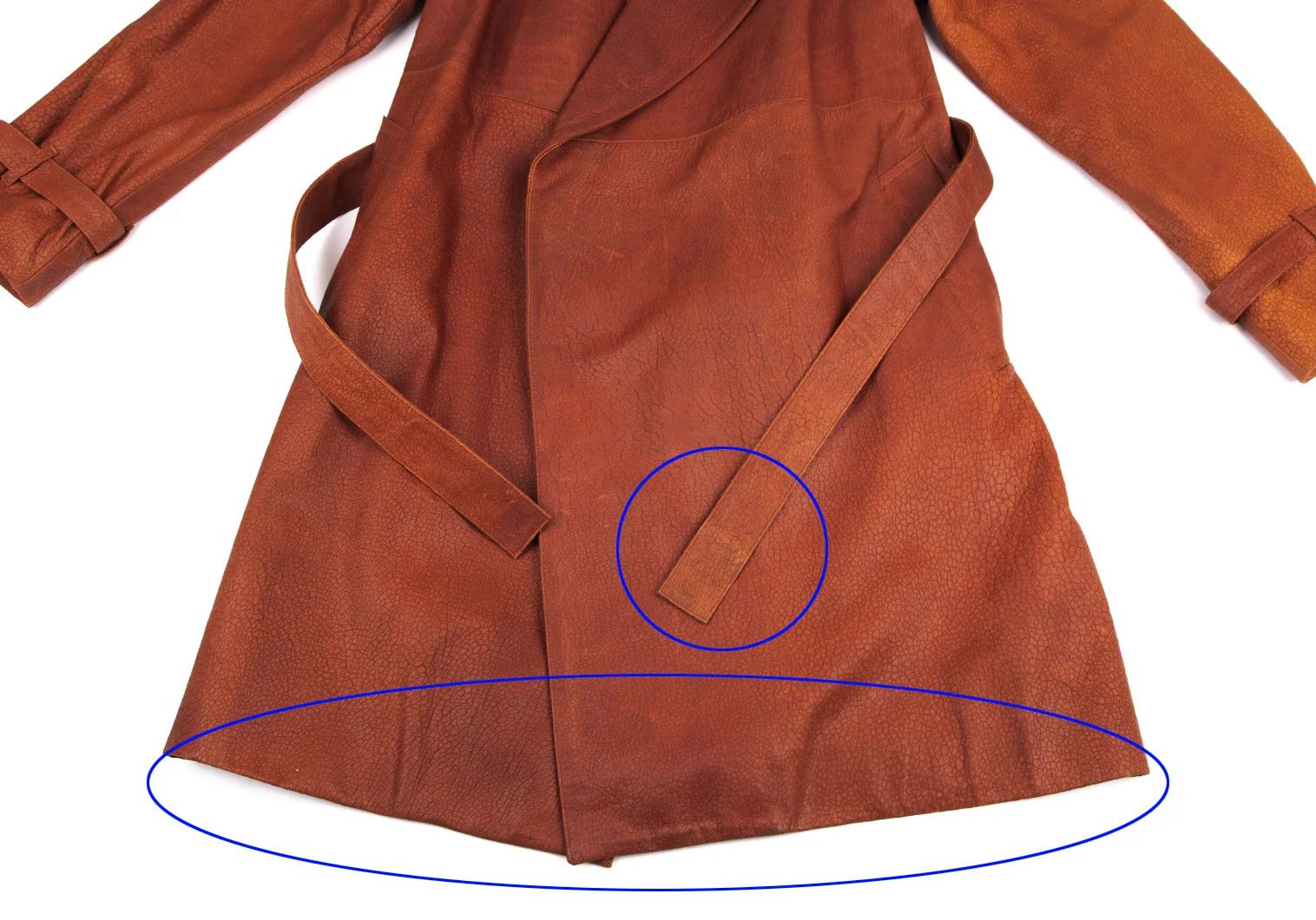 Jean Paul Gaultier Leather Trench Coat in Brown Size 48 Size US M / EU 48-50 / 2 - 9 Thumbnail