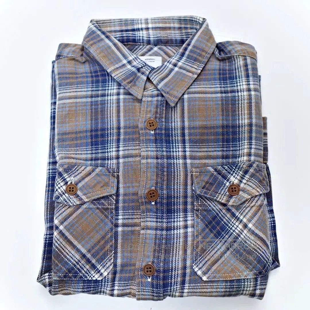 Visvim VISVIM 16ss BLACK ELK INDIGO CHECK FLANNEL. Size US M / EU 48-50 / 2 - 7 Thumbnail