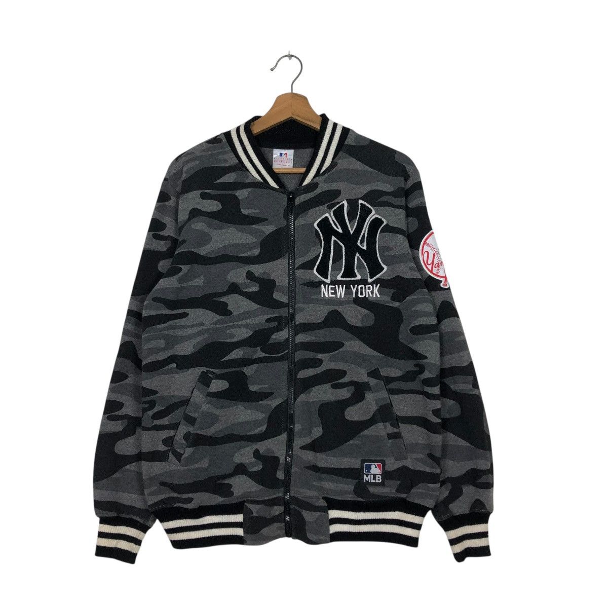 MLB 🔥VINTAGE BOMBER JACKET NY MLB BIG LOGO STREETWEAR Size US M / EU 48-50 / 2 - 3 Thumbnail