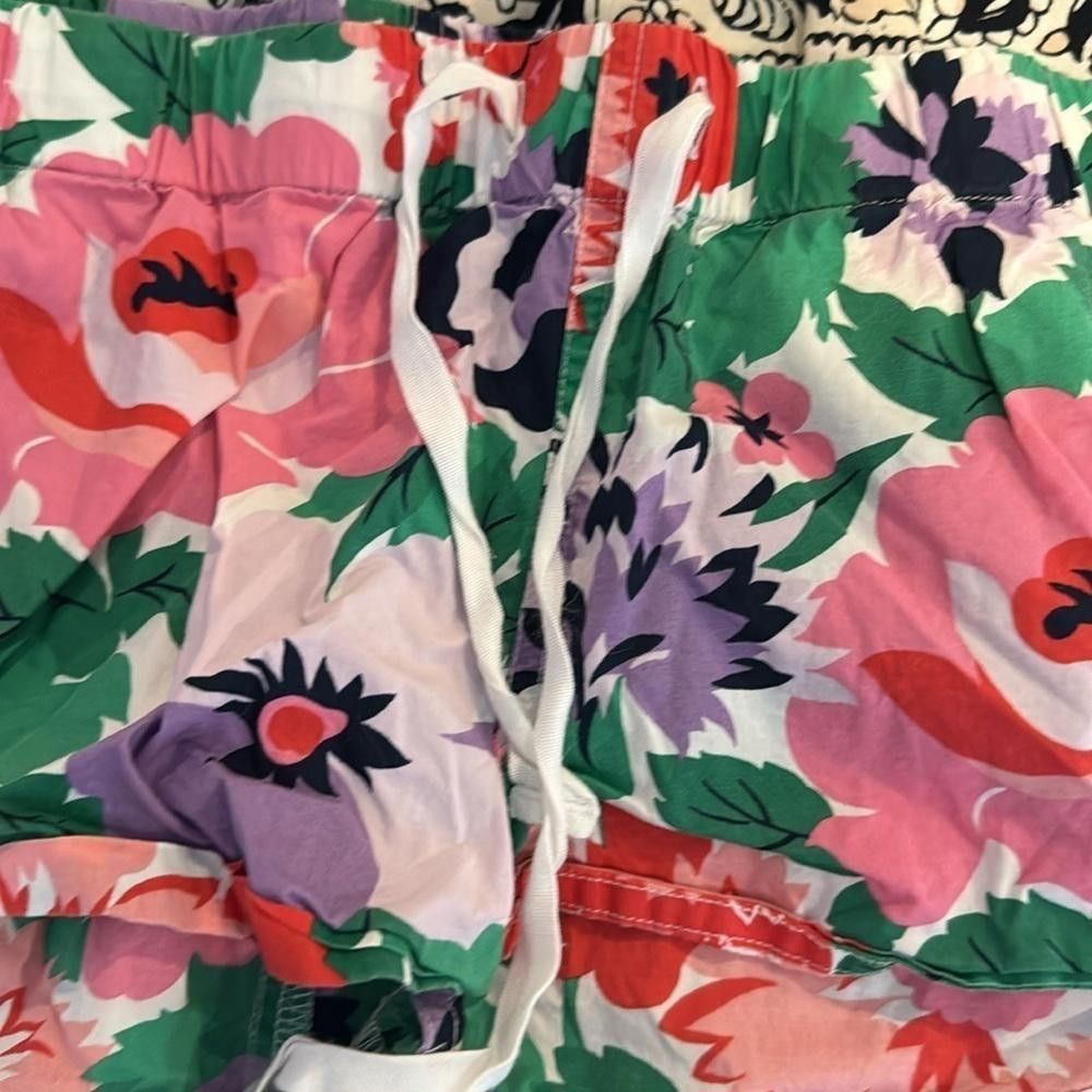 Designer J Crew floral pajama shorts Size ONE SIZE - 4 Thumbnail