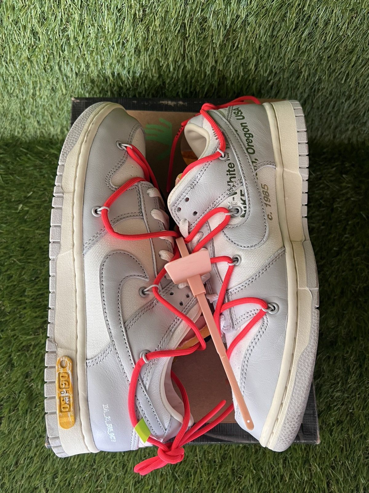 Nike × Off-White Nike Dunk Low Off-White Lot 6 Size US 9.5 / EU 42-43 - 5 Thumbnail
