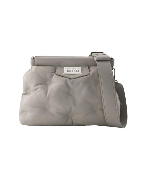 Glam slam leather handbag Maison Martin Margiela Grey in Leather