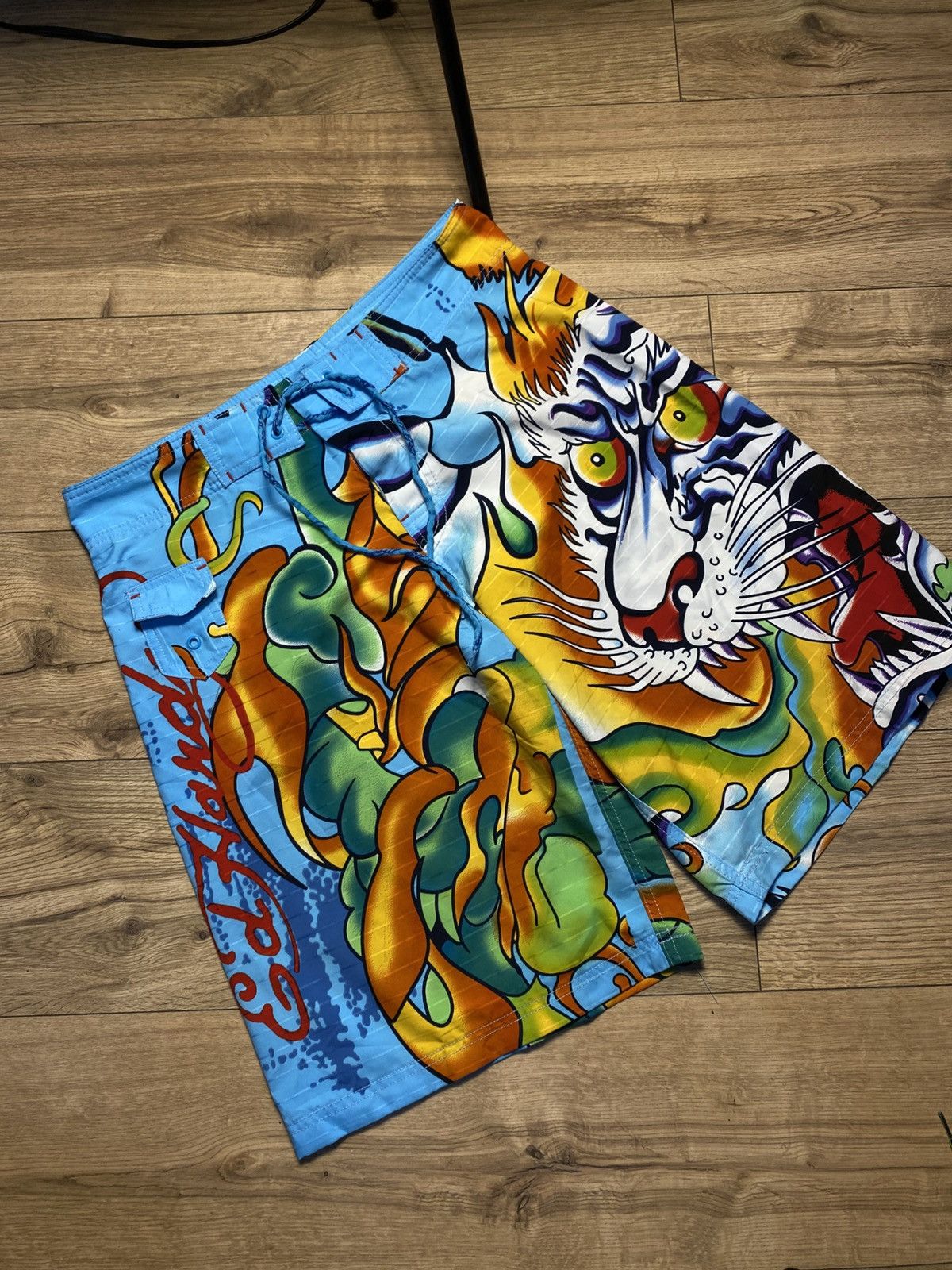 Ed Hardy Vintage Ed Hardy Christian Audigier XL Tiger Tattoo Print Size US 34 / EU 50 - 1 Thumbnail