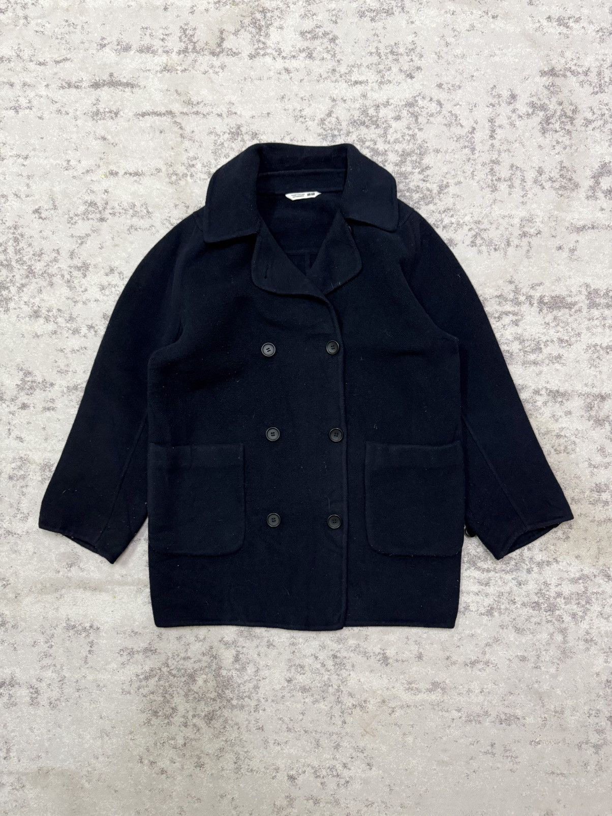 Uniqlo COMPTOIR DES COTONNIERS UNIQLO WOOL DOUBLE FACE COAT JACKET Size M / US 6-8 / IT 42-44 - 3 Thumbnail
