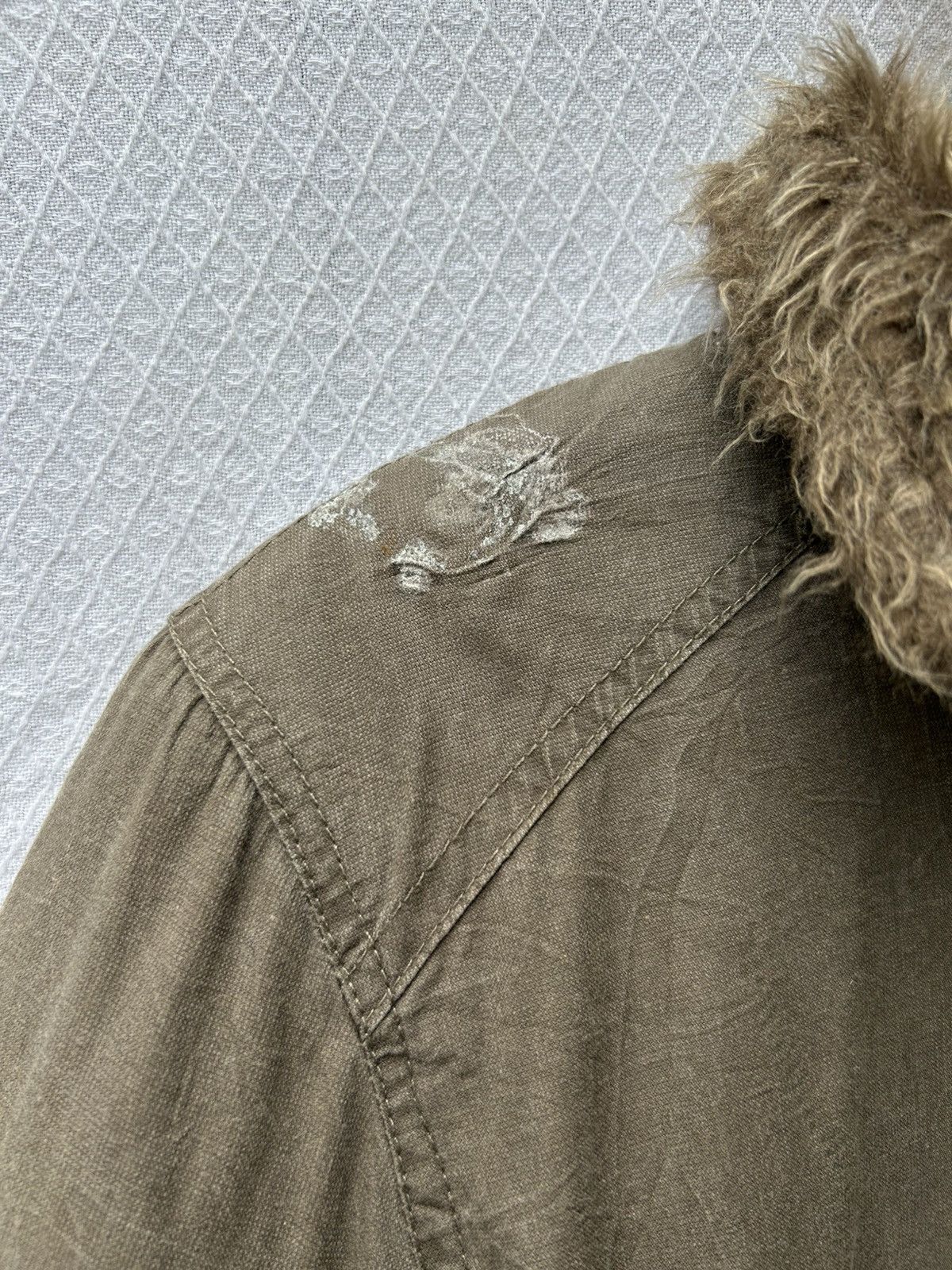 Japanese Brand Faux fur zip jacket Ifsixwasnine kmrii styled Size US L / EU 52-54 / 3 - 5 Thumbnail