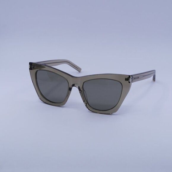 Saint Laurent Paris Saint Laurent SL214 KATE 025 Sunglasses Brown Cat Eye Frame Size ONE SIZE - 5 Thumbnail