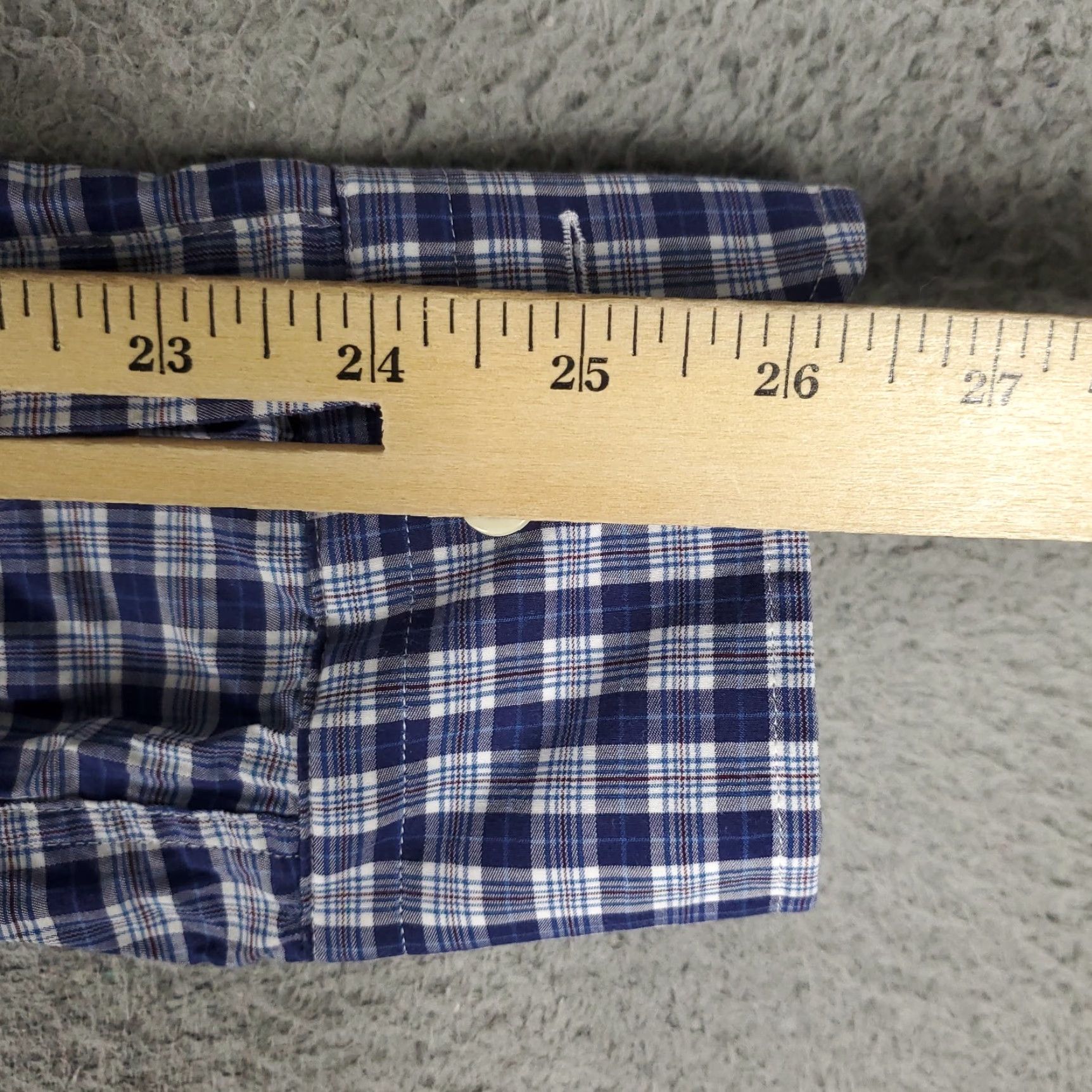 Peter Millar Peter Millar Shirt Mens Large Blue Plaid Casual Button-Up Long Sleeve Size US L / EU 52-54 / 3 - 6 Thumbnail