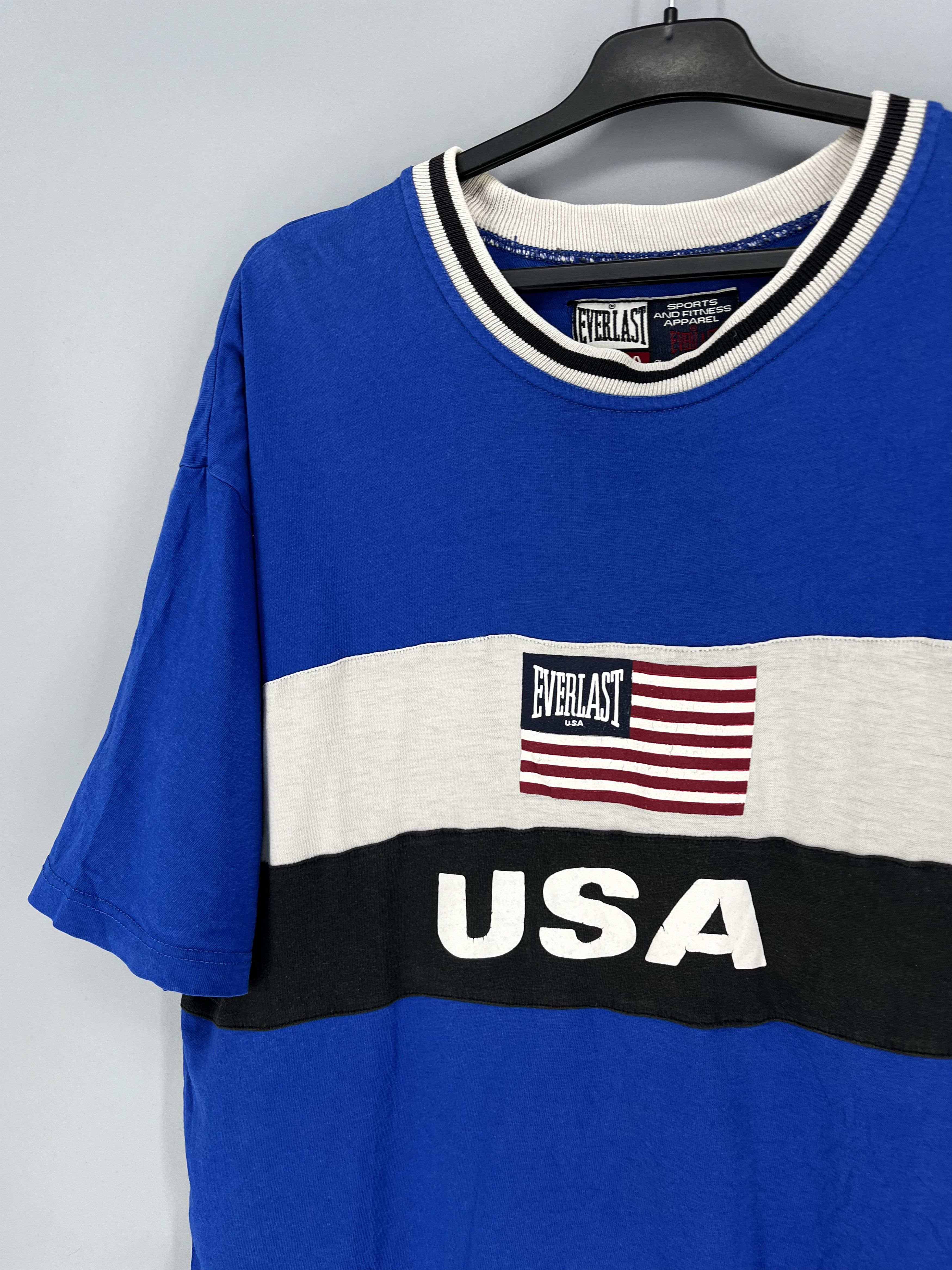 Everlast Vintage 80s Everlast Team USA Ringer Graphic T shirt Adult Size US XL / EU 56 / 4 - 7 Thumbnail