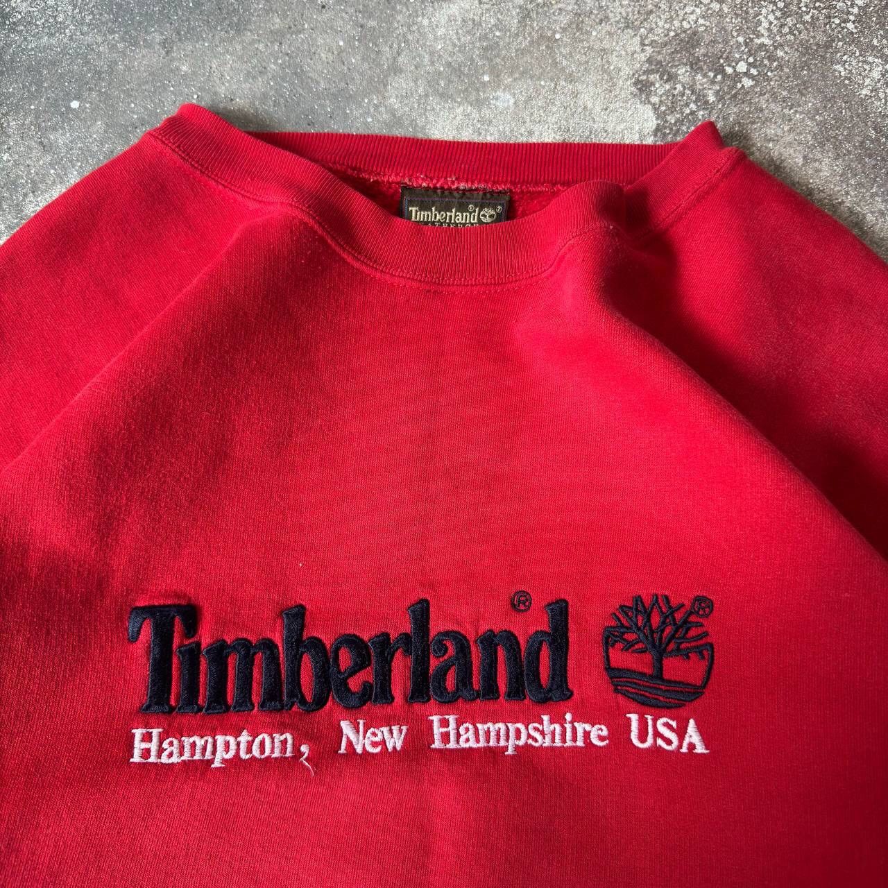 Timberland × Vintage 90s Timberland Vintage Crewneck Boxy Sweatshirt Size US L / EU 52-54 / 3 - 4 Thumbnail